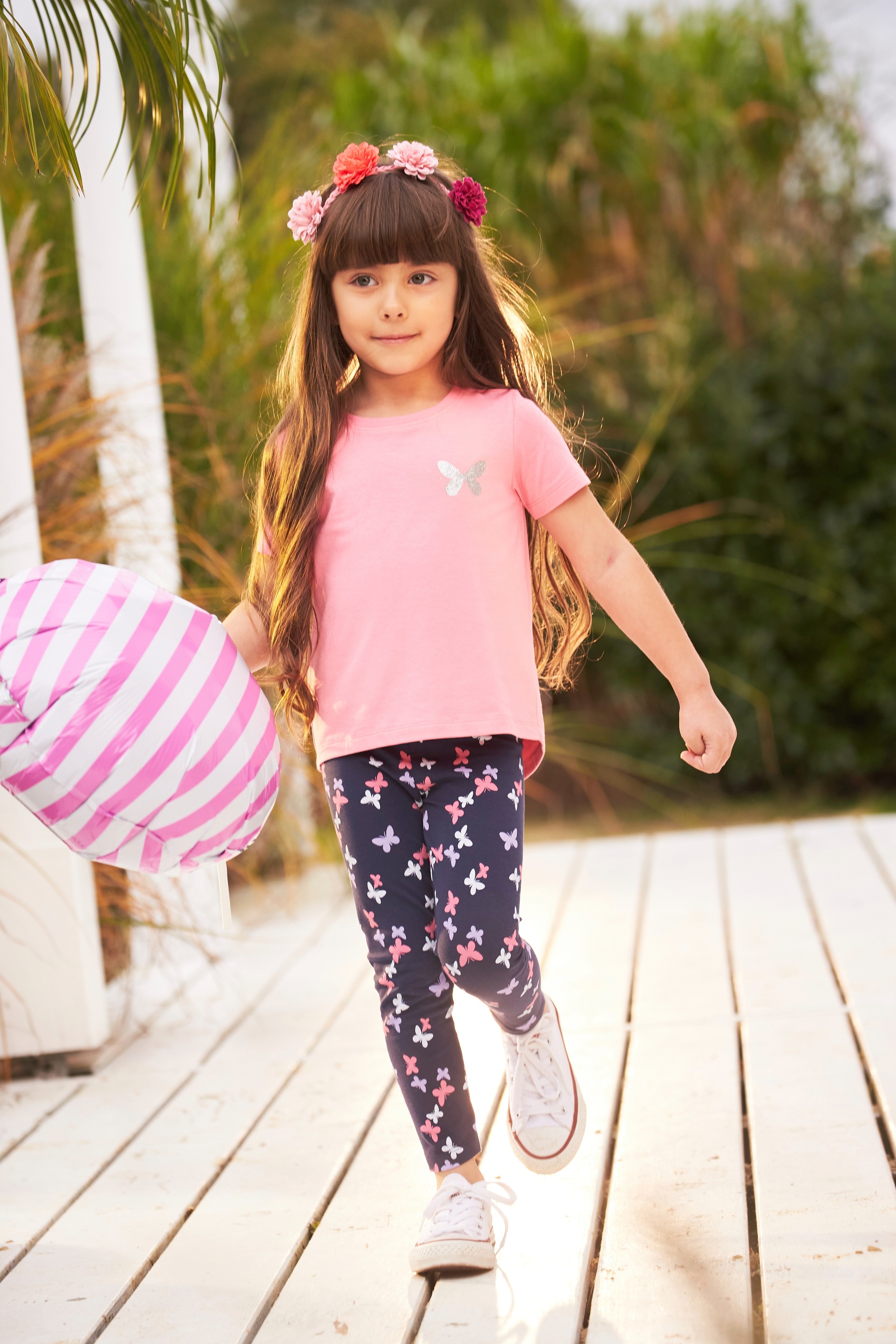 KIDSWORLD Leggings »3er Pack Leggings für kleine Mädchen«, (Packung, 3 tlg., 3er-Pack), mit unterschiedlichen Mustern und Farben