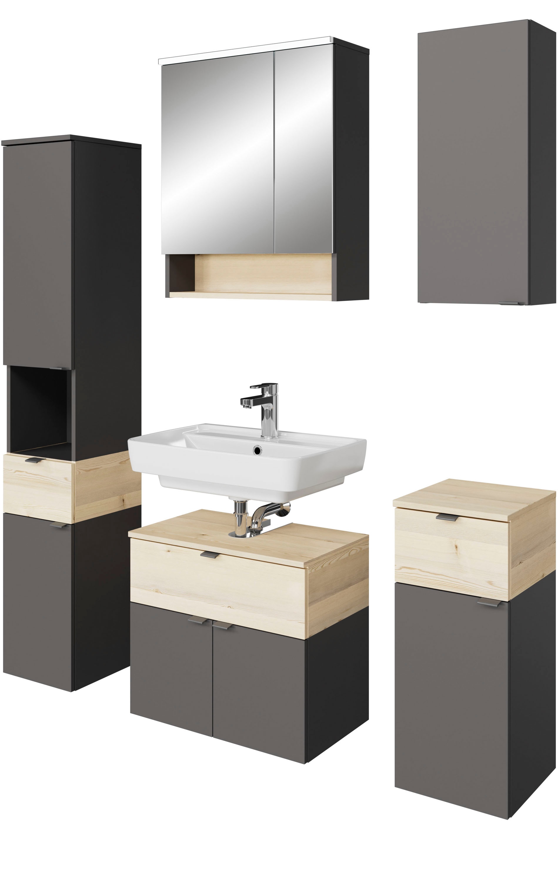 Saphir Badmöbel-Set "Quickset 394" Komplett-Set, 5 Stk. tlg. günstig online kaufen