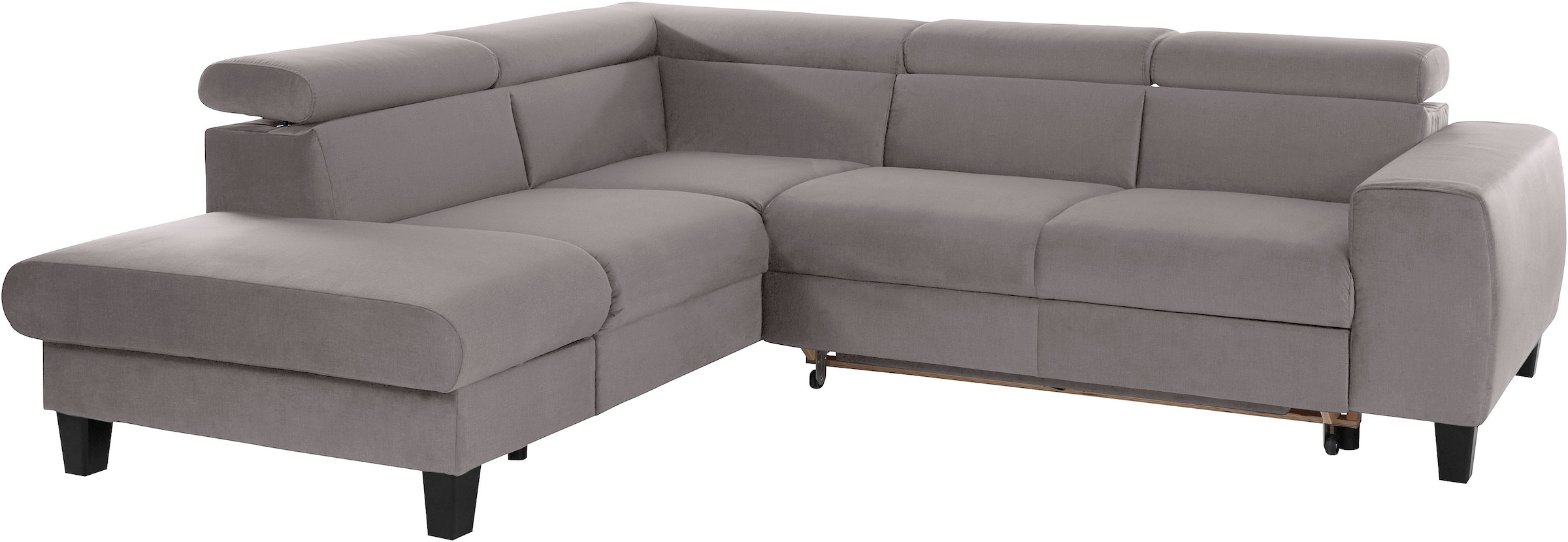 COTTA Ecksofa »Morven L-Form«, Kopfteilverstellung, wahlweise mit Bettfunktion und Bettkasten