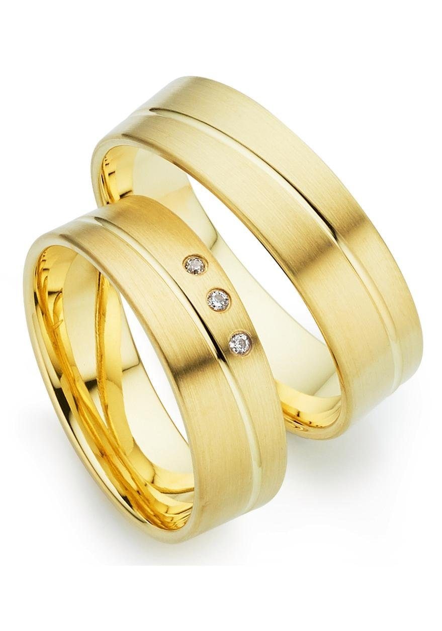 für Brillant LIEBE in Goldring Made Ehering Germany oder »Schmuck Geschenk | versch. 333 ohne - Trauring Trauring Phönix mit BAUR Varianten«, bestellen Gold