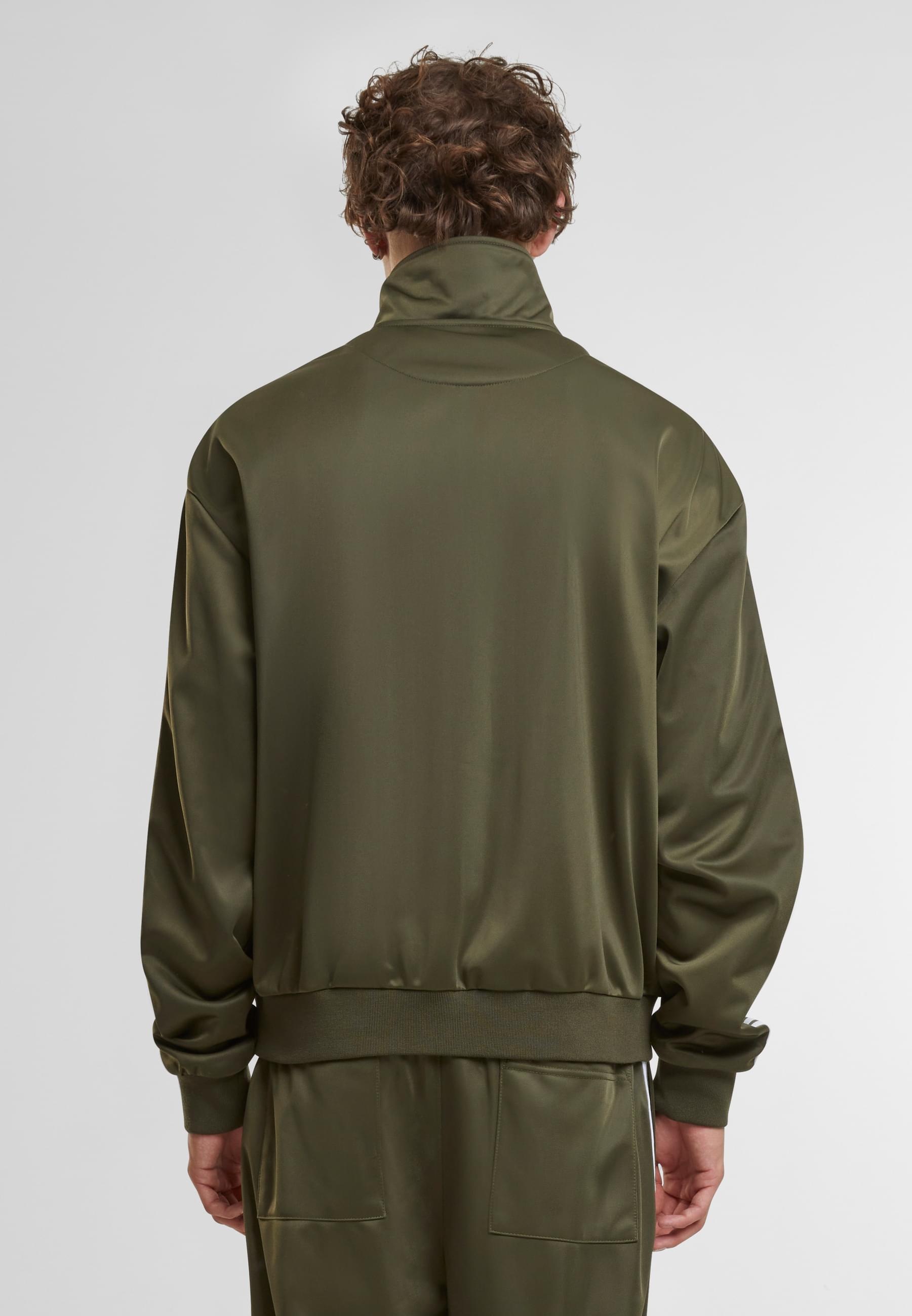 Urban Classics Retro Knit Track Jacket Olive M Men 3