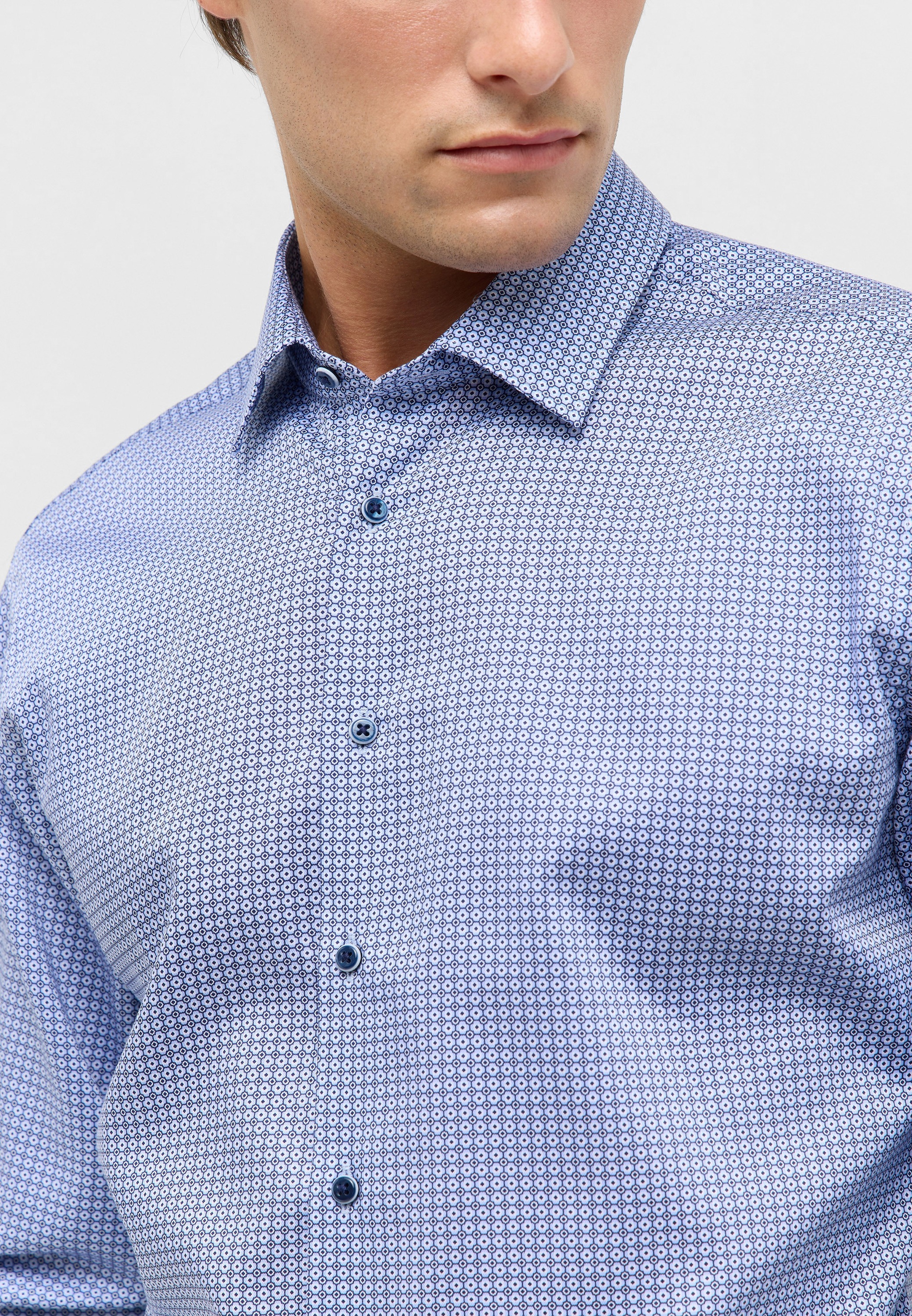 Eterna Langarmhemd »SLIM FIT«, NON IRON (bügelfrei)