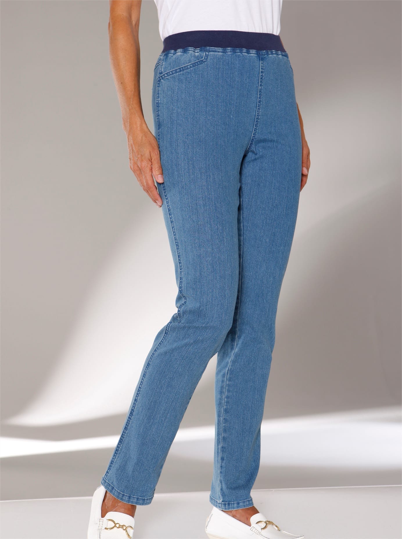 Classic Basics Stretch-Jeans 1 Stk. tlg. günstig online kaufen