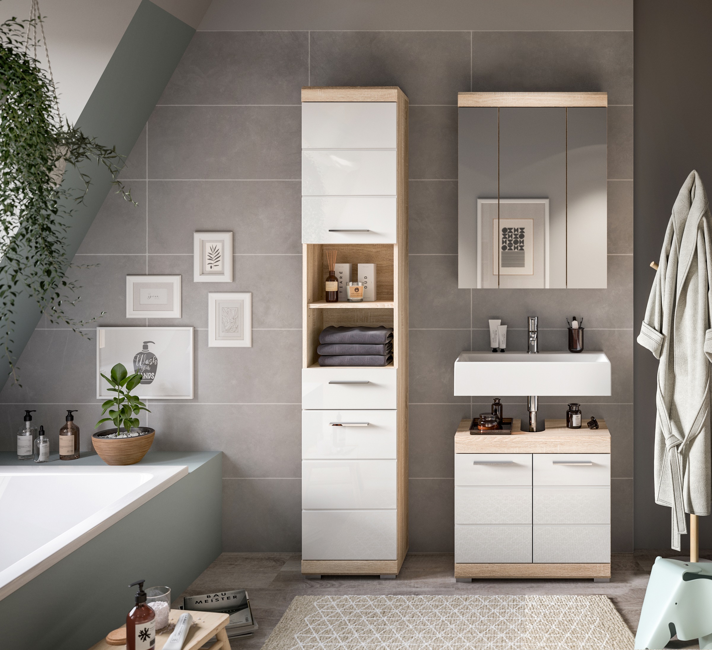 INOSIGN Badmöbel-Set "Siena, 3 teilig, bestehend aus:" Set, TOPSELLER, 3 St günstig online kaufen