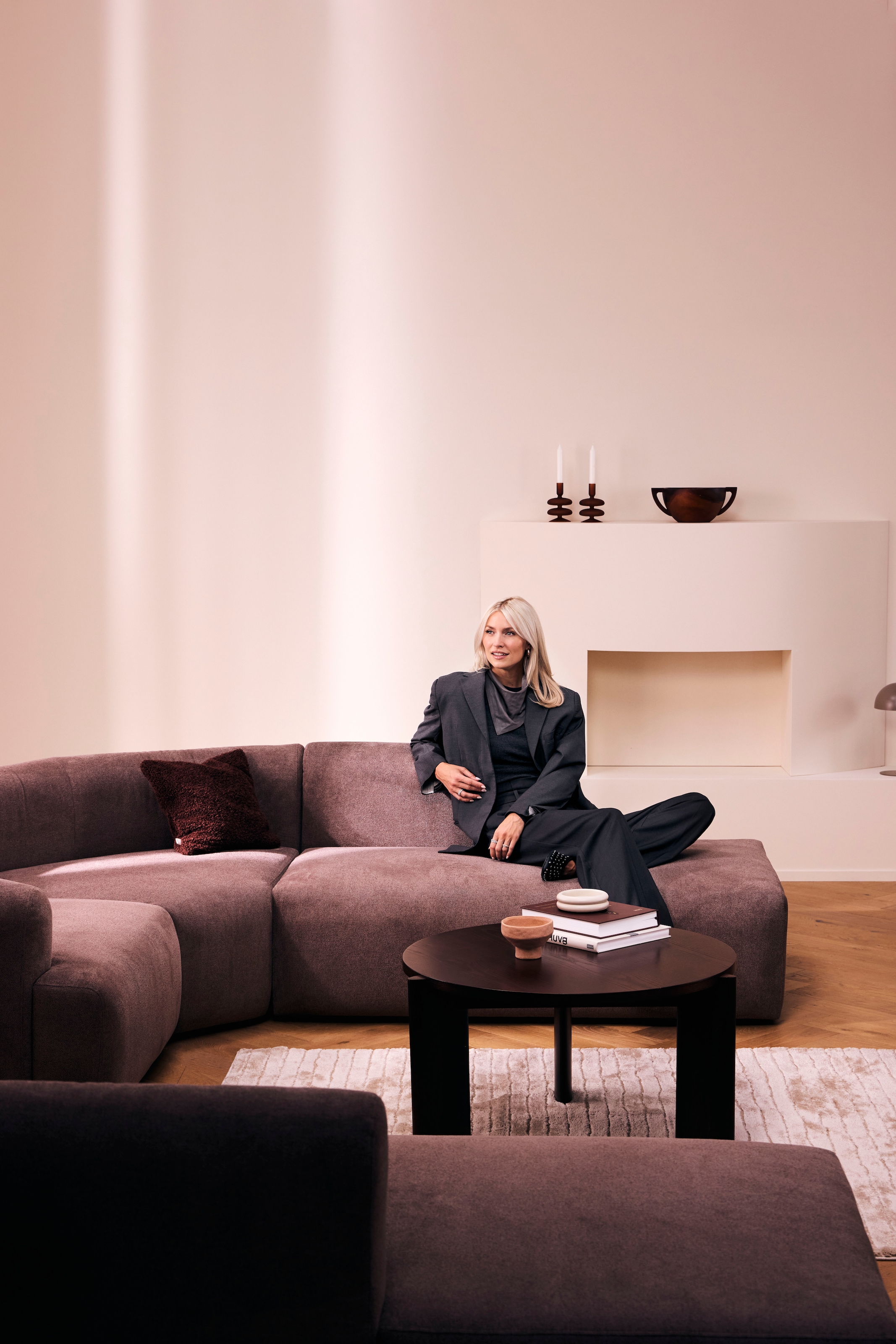 LeGer Home by Lena Gercke Sessel »LYZA mit Armlehne links oder rechts, Maße B/T/H: 96/96/74 cm«, als Modul oder separat verwendbar, für individuelle Zusammenstellung