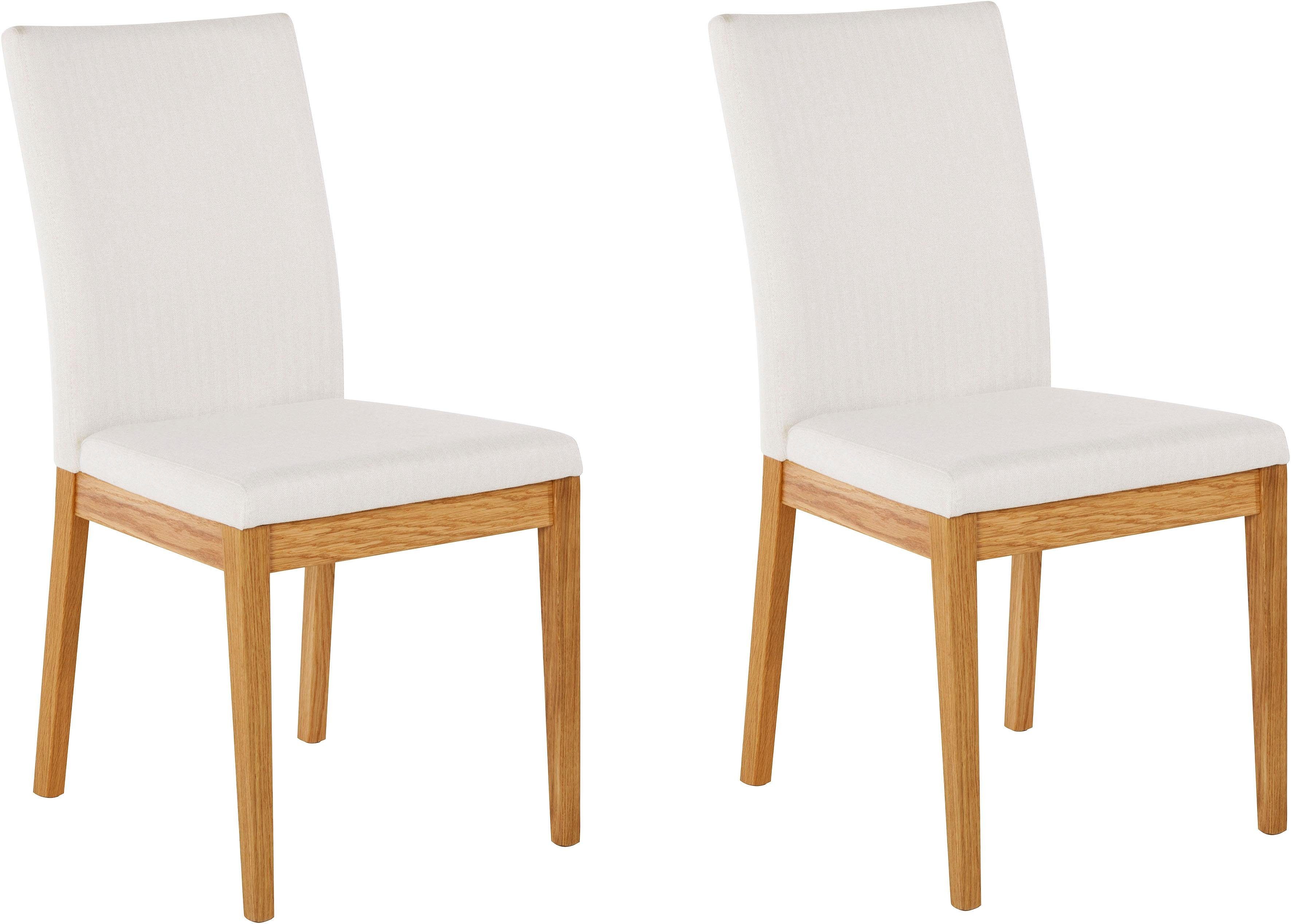 Stuhl HOME AFFAIRE, B:46cm H:94cm T:60cm, beige, Polyester, Esszimmer, Stühle, "Dendres"