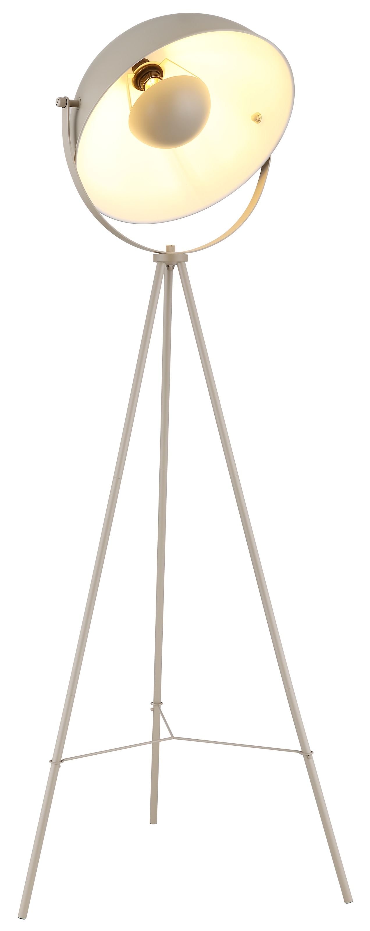 my home Stehlampe »Ciel« E27 1 Stk. warmweiß - kaltweiß E27, Stehleuchte sandfarben, indirektes Licht, standfestes Dreibein