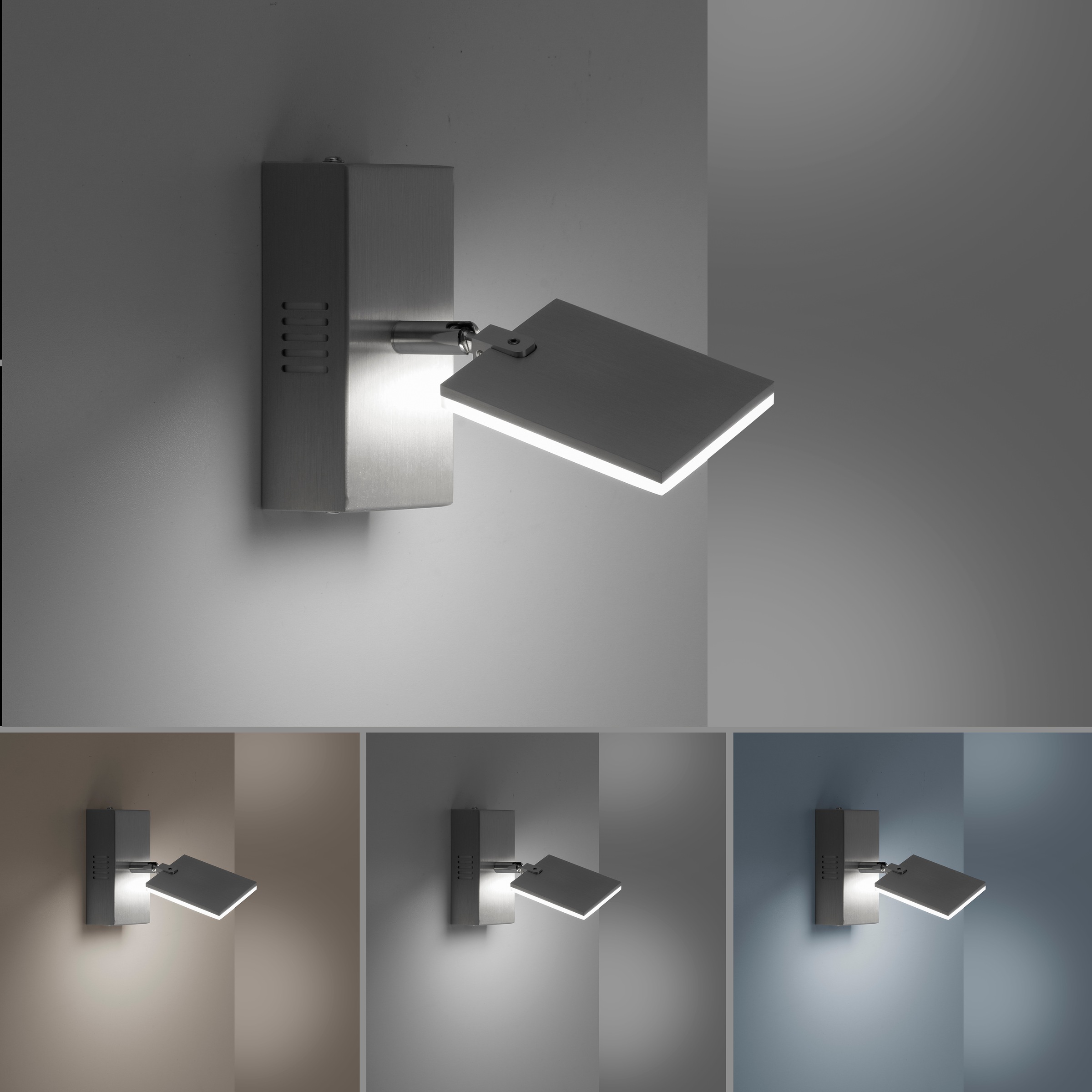 Neuhaus PURE LED Wandleuchte »PURE Mira« LED-Board 1 Stk. warmweiß - kaltweiß Dimmbar, CCT, Wippschalter, Fernbedienung, beweglich