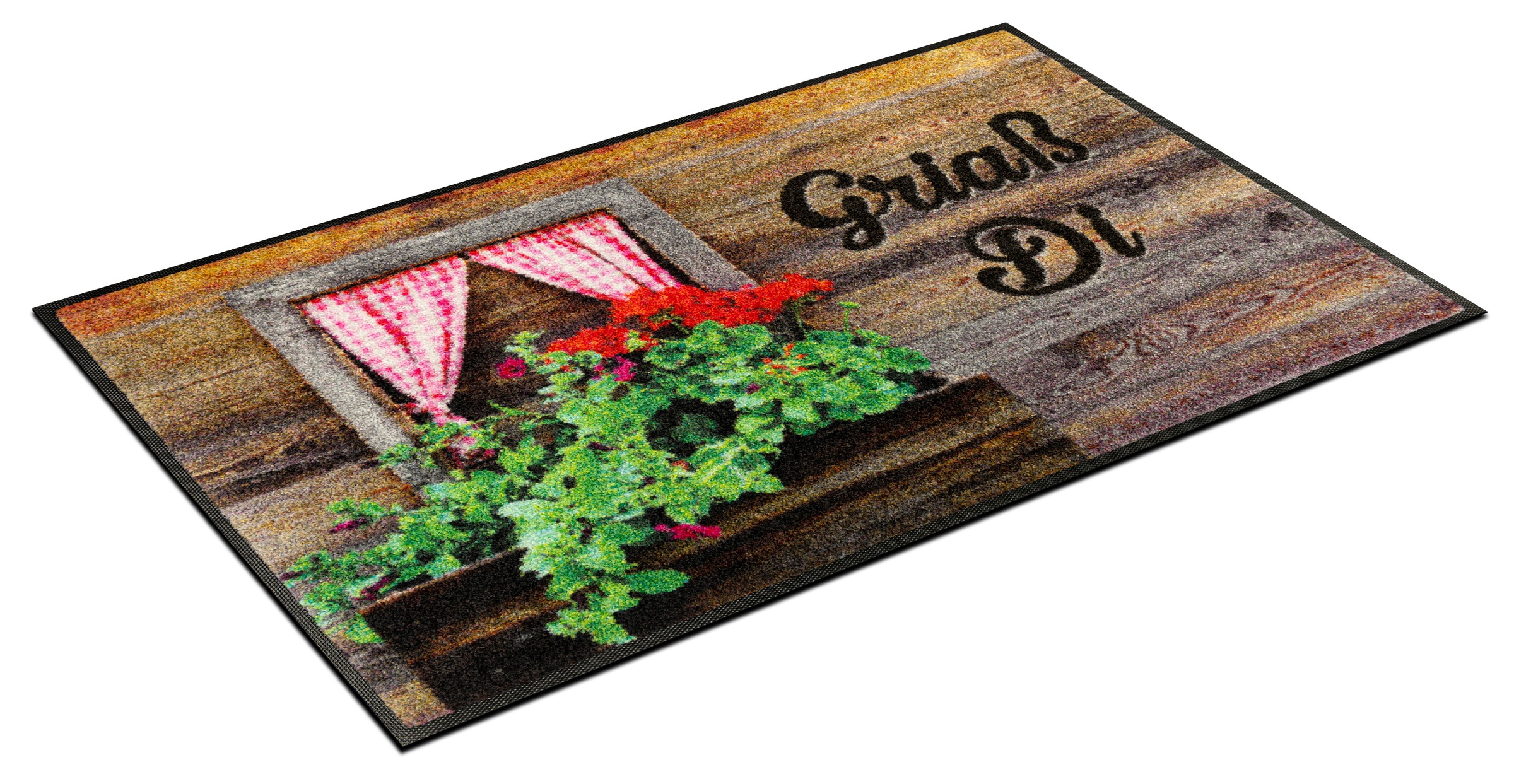 wash+dry by Kleen-Tex Fußmatte »Almzauber« rechteckig 7 mm Höhe waschbar und trocknergeeignet