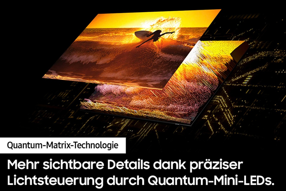 Samsung QLED Mini LED-Fernseher »GQ43QN90DAT«, 4K Ultra HD, Smart-TV, Neural Quantum 4K AI Gen2 Prozessor, Gaming Hub, bis zu 144Hz