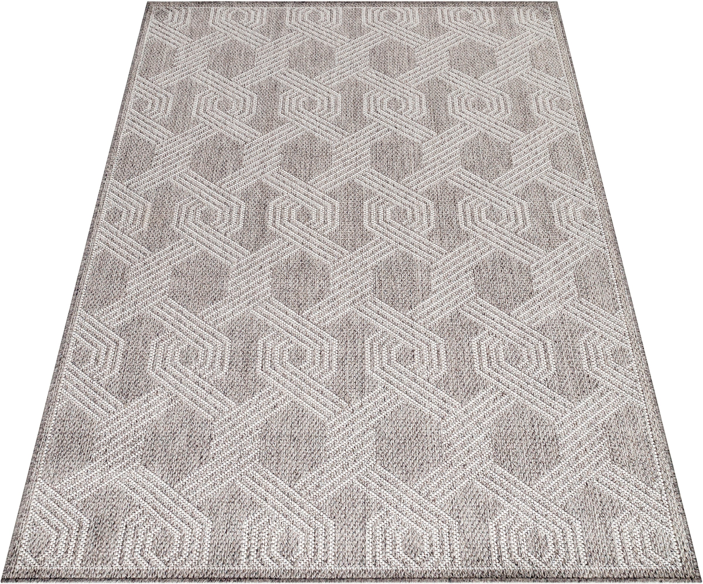 Ayyildiz Teppiche Teppich »ARUBA 4904«, rechteckig, 6 mm Höhe, Pflegeleicht, Modern, In- und Outdoor geeignet
