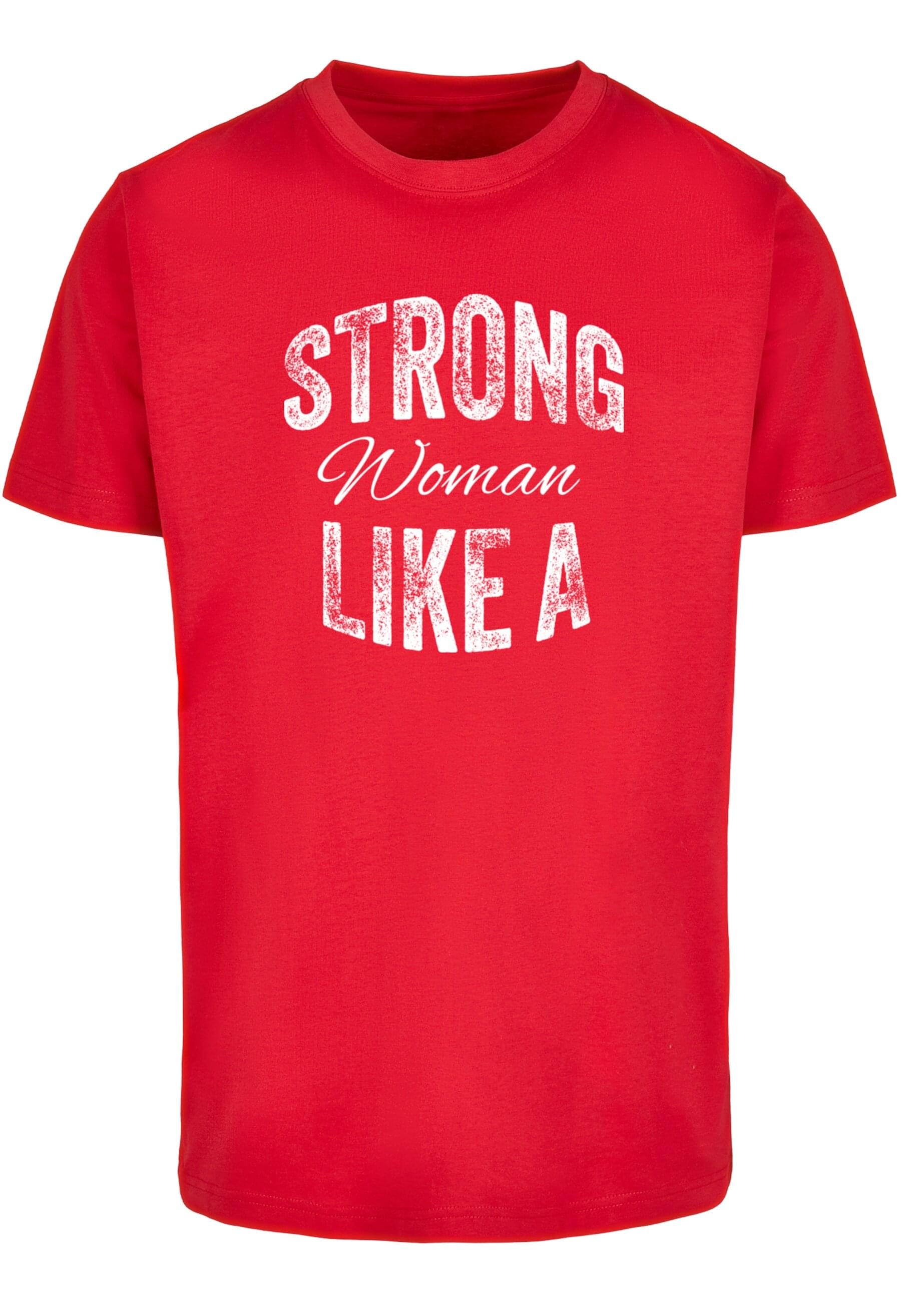 Merchcode T-Shirt "Merchcode Unisex Strong WD - Like A Woman T-Shirt Round günstig online kaufen