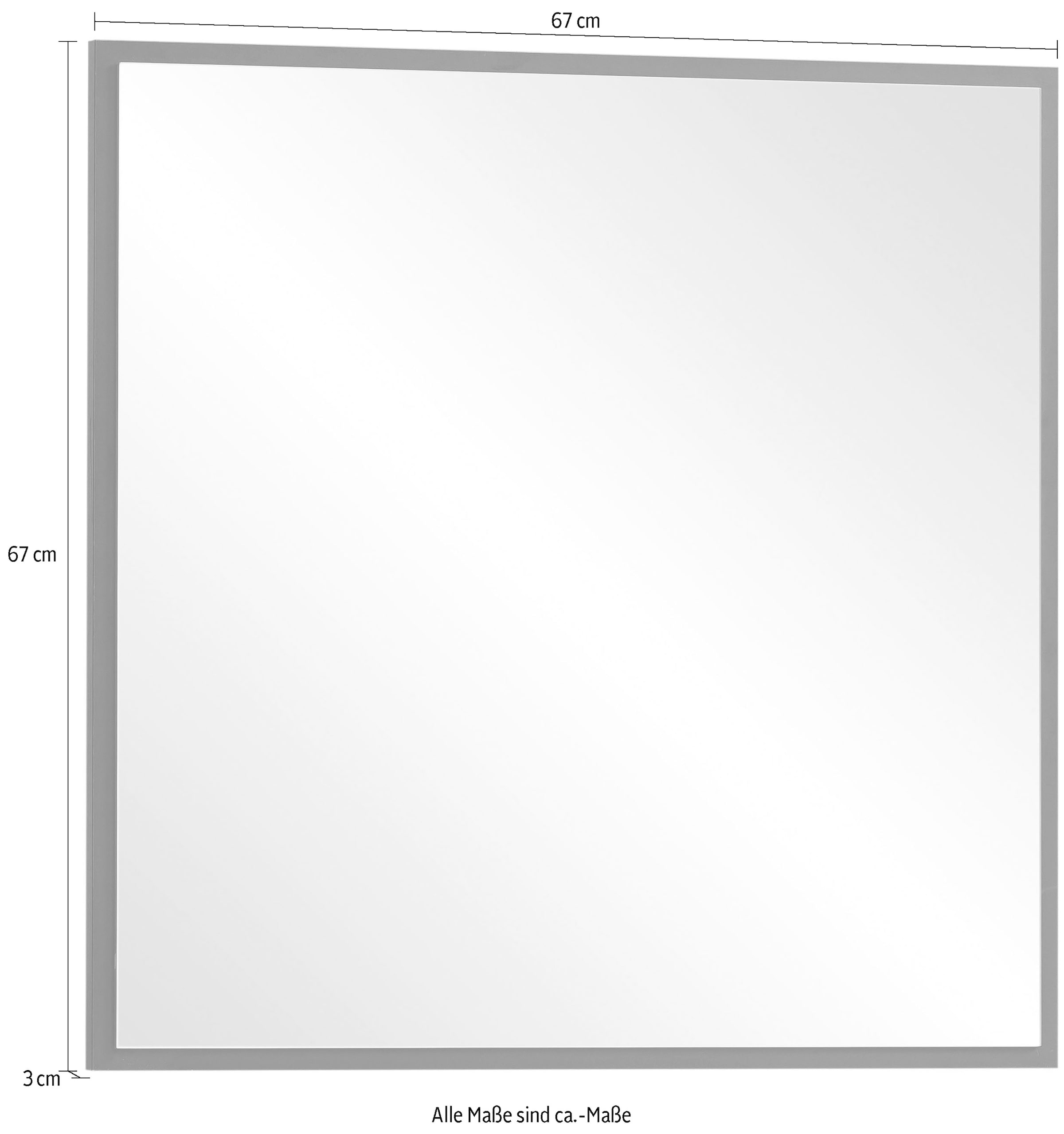 Schildmeyer Spiegel »Alexa, 67x67 cm«, Quadratische Spiegelfläche
