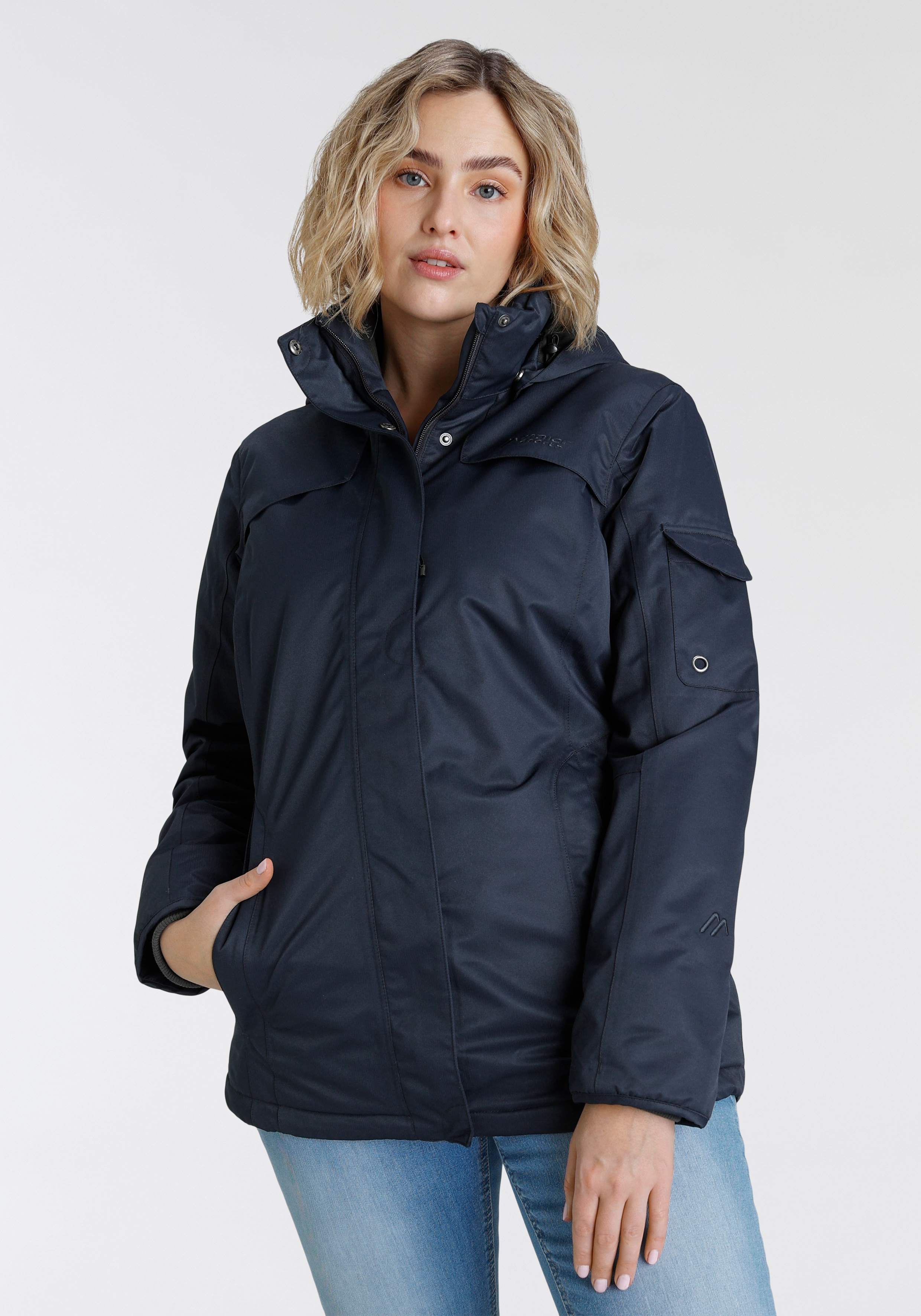 Maier Sports Winterjacke "TAMI" mit Kapuze mit verdecktem Reißverschluss, wasserdicht, winddicht, atmungsaktiv
