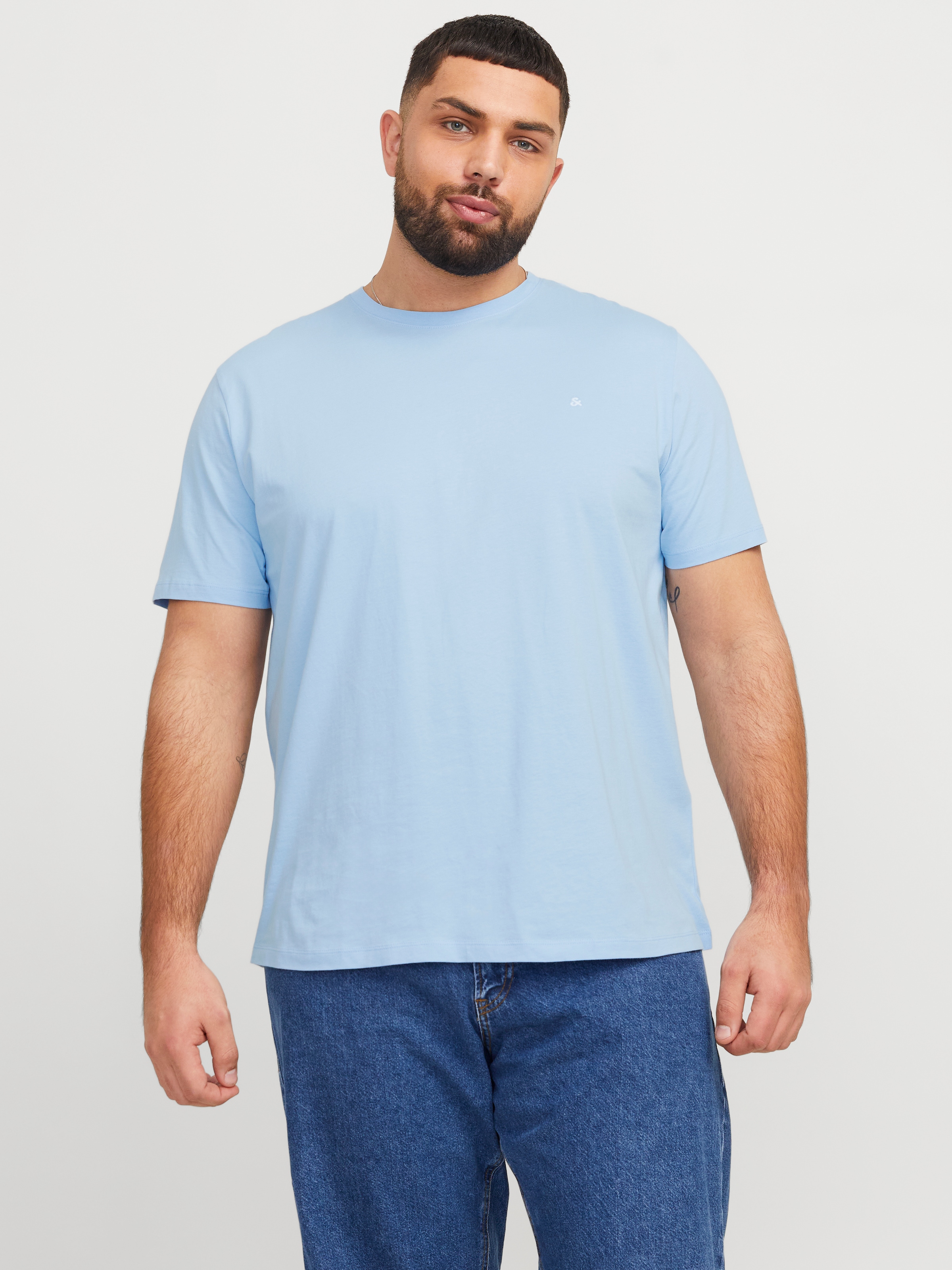 Jack & Jones PlusSize T-Shirt "JJEPAULOS TEE SS CREW NECK NOOS PLS", mit Lo günstig online kaufen