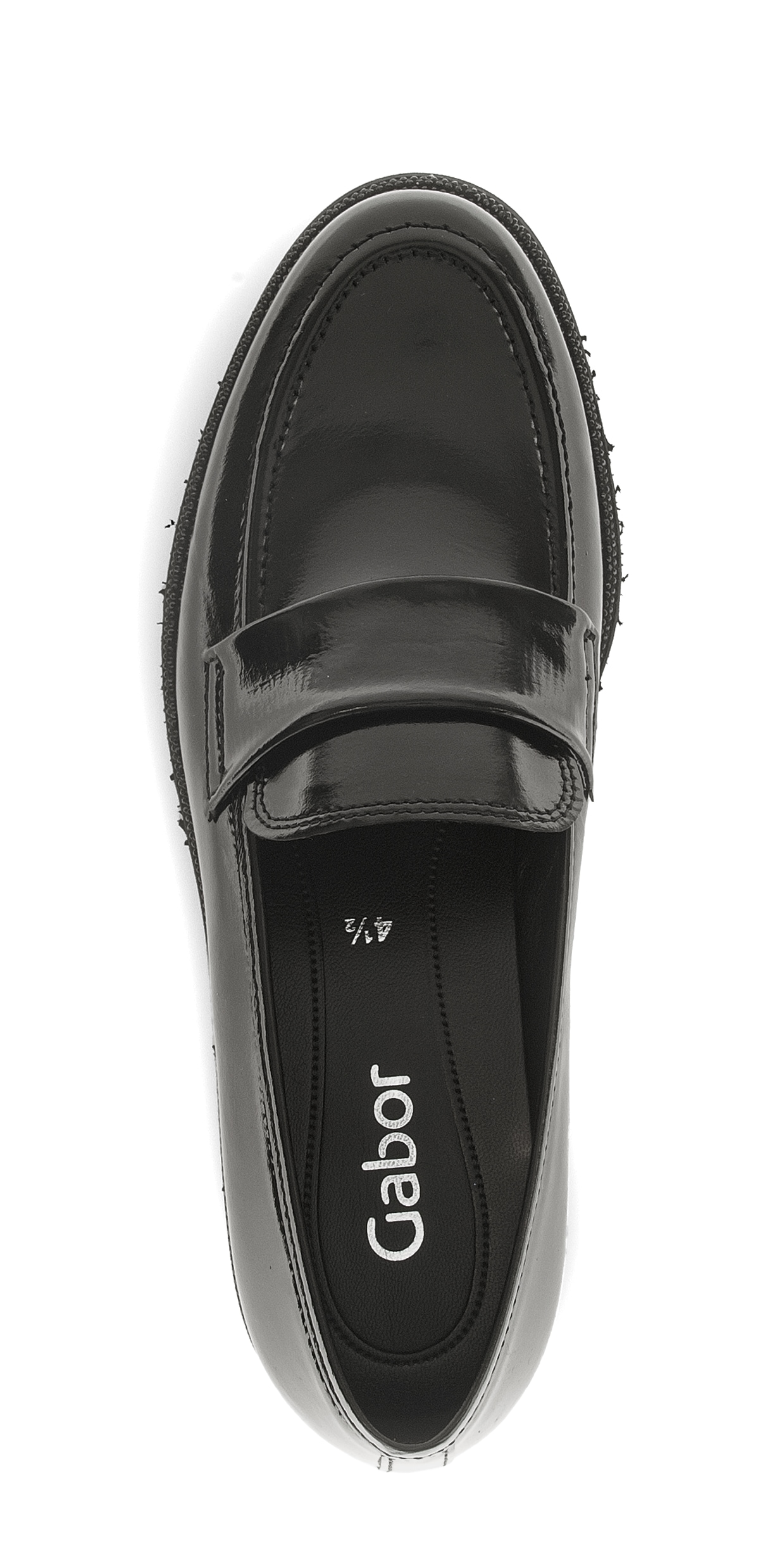 Gabor Loafer, Blockabsatz, Sipper, Businessschuh mit Schucksteinen am Sohlenrand