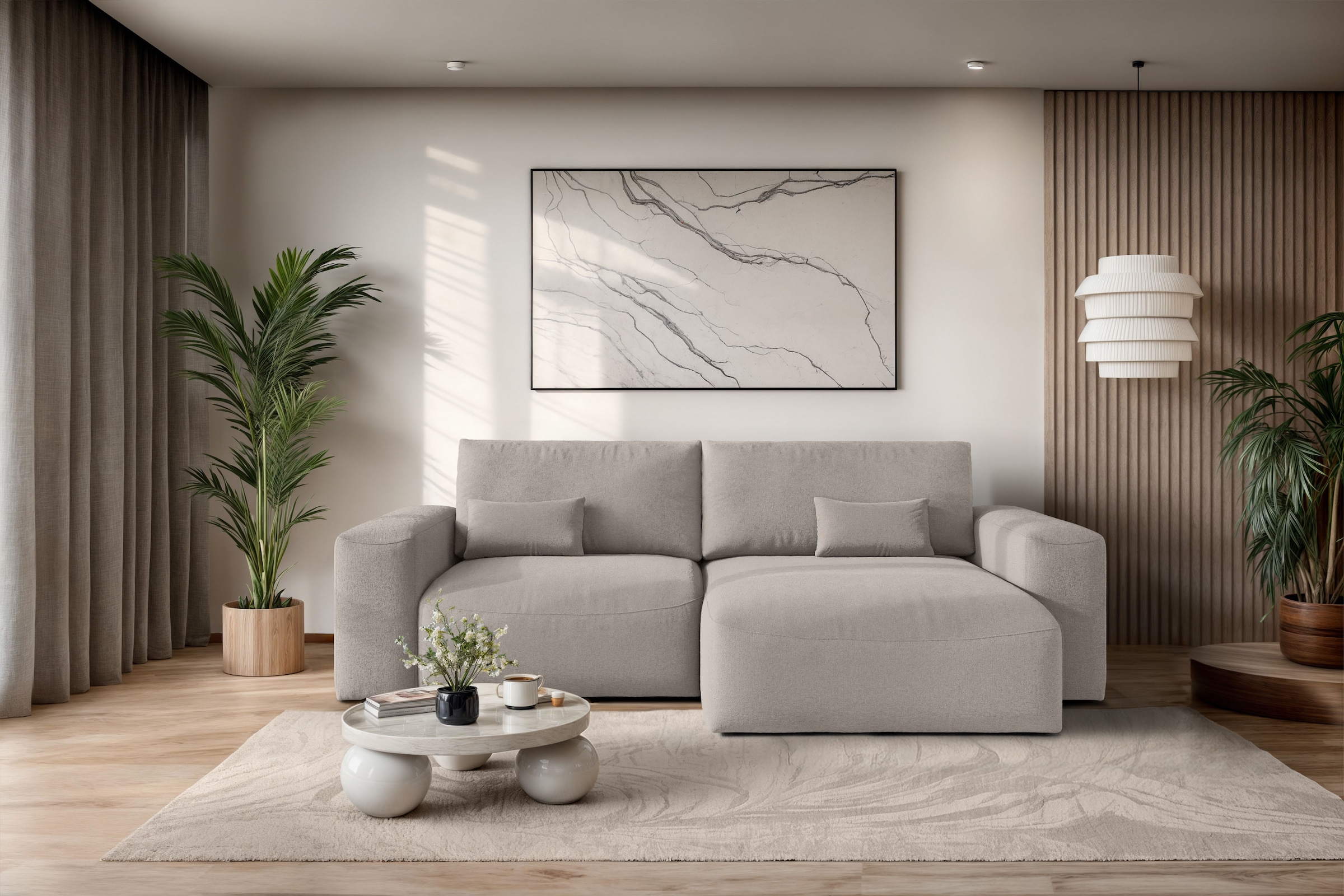 OTTO home Ecksofa "MATTS Schlafsofa mit Bettkasten, Maße B/T/H: 265/159/89 günstig online kaufen