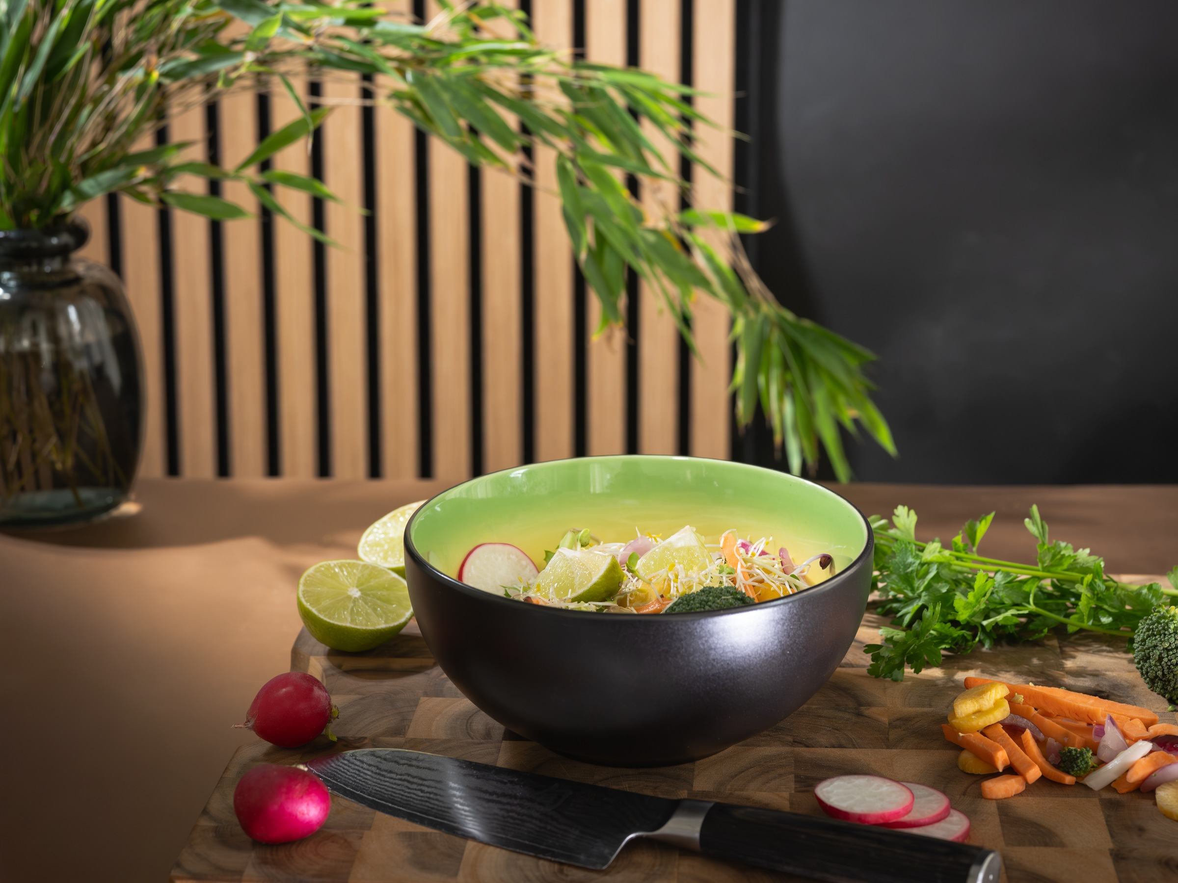 CreaTable Schüssel »Hot, Buddha Bowl, 4-tlg.« 4 aus Steinzeug Moderne Coupeform, außergewöhnliches Design