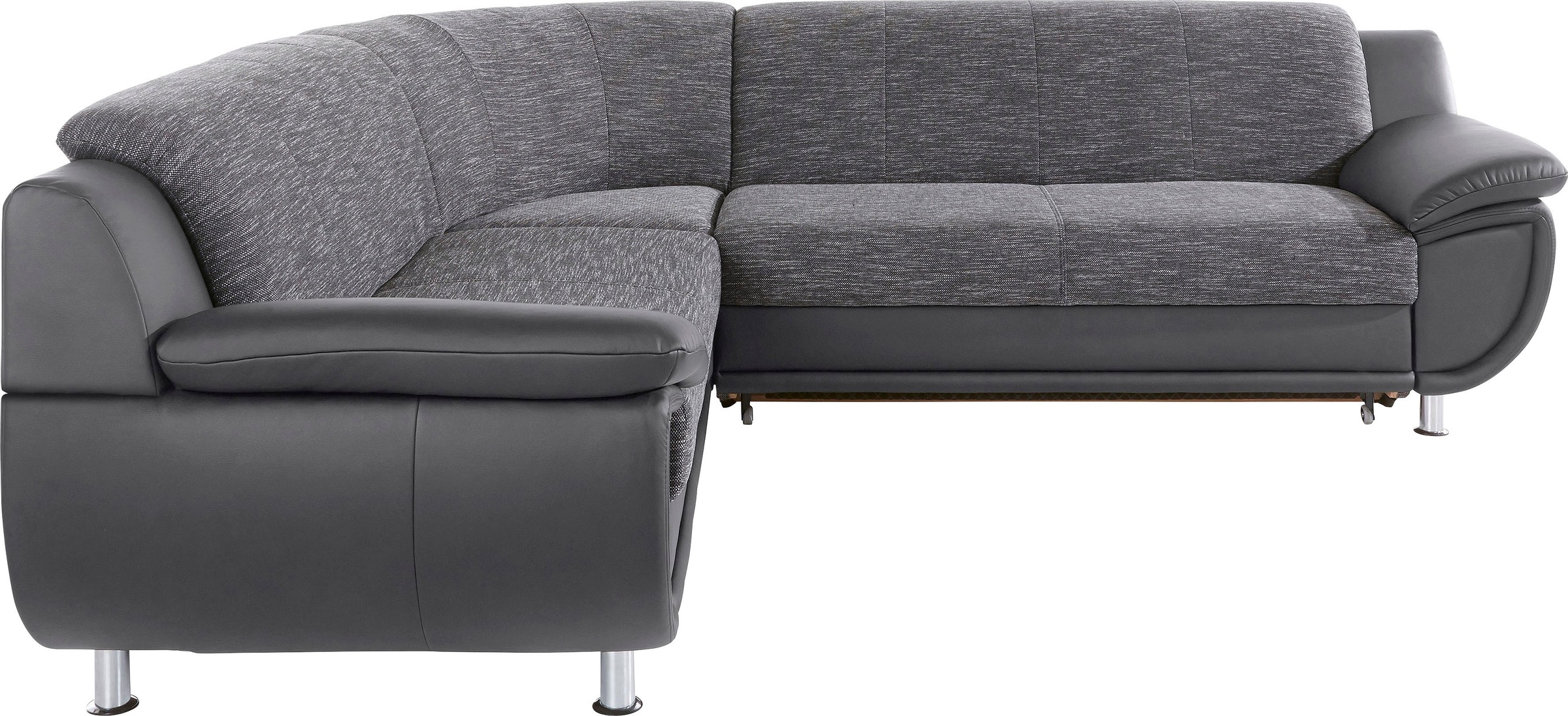 TRENDMANUFAKTUR Ecksofa »Rondo 3, zeitlos und modern, im Materialmix, L-Form«, wahlweise Federkern für hohen Sitzkomfort, wahlweise Bettfunktion
