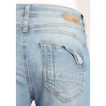 GANG Relax-fit-Jeans, mit verkürzter Beinlänge und ausgefranster Kante am Saumabschluss