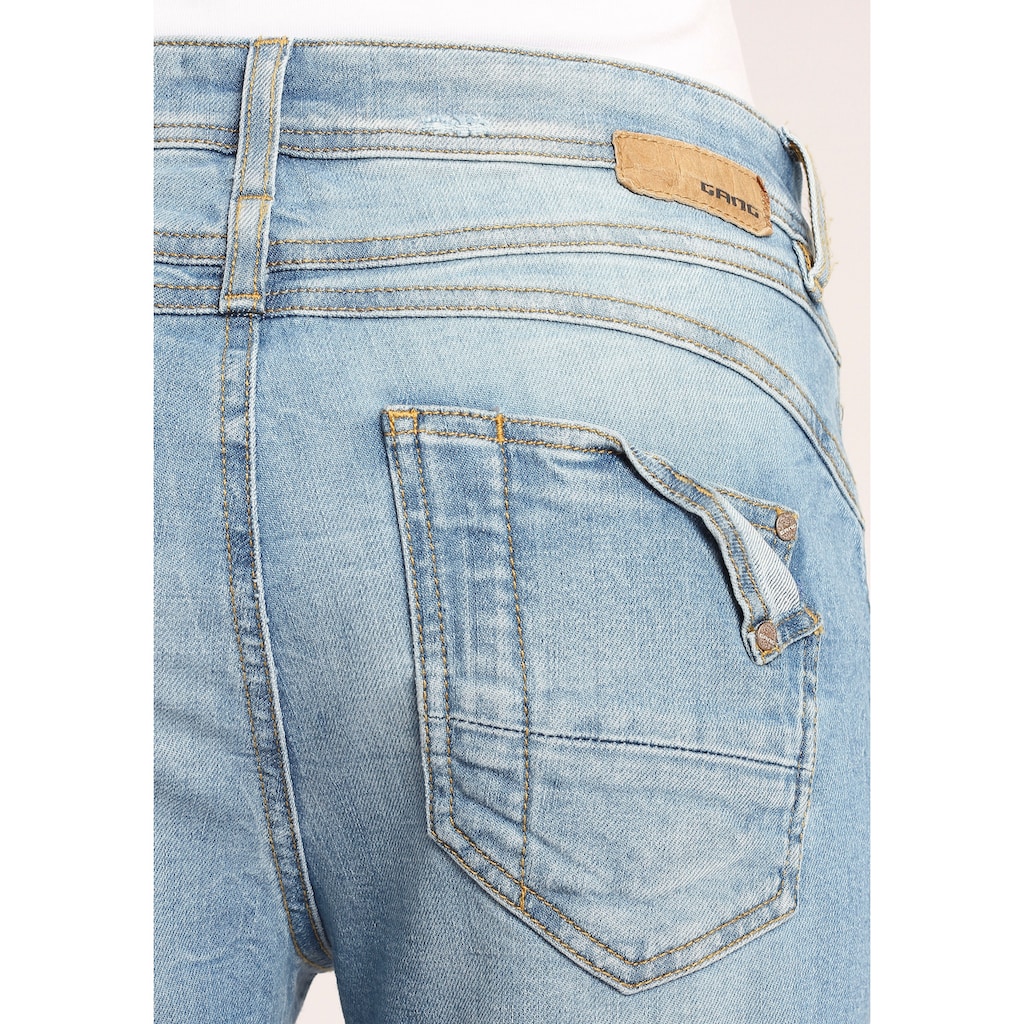 GANG Relax-fit-Jeans »94AMELIE CROPPED«, mit verkürzter Beinlänge und ausgefranster Kante am Saumabschluss