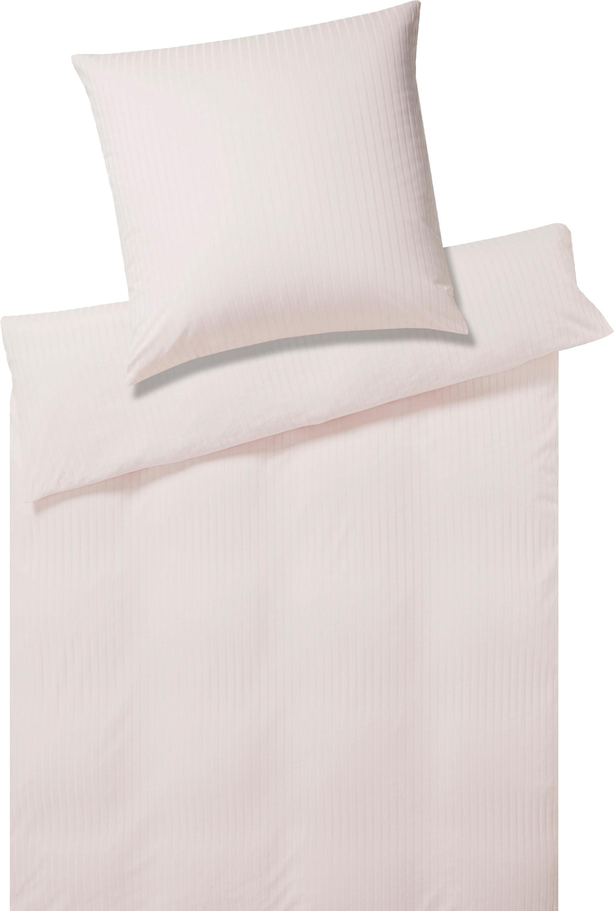 Elegante Bettwäsche "Solid Stripe" 2 Stk. angenehmes Hautgefühl