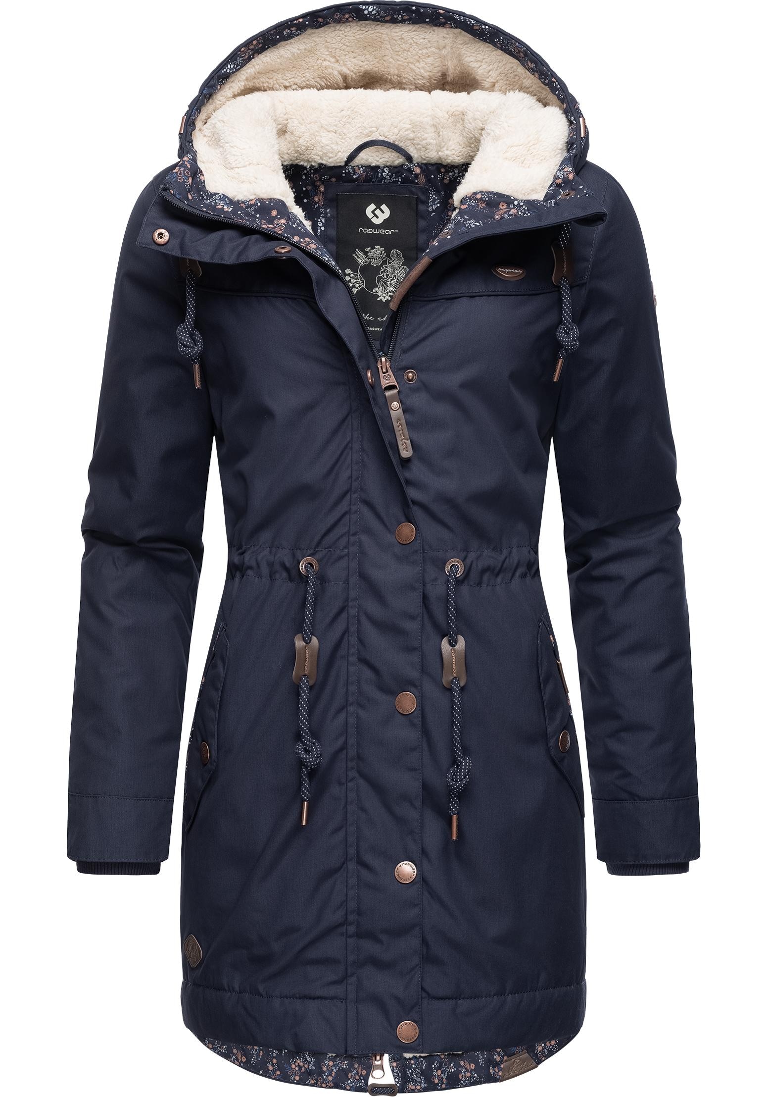 Ragwear Winterjacke "YM-Canny", mit Kapuze, stylischer Damen Kurzmantel Parka mit Kapuze