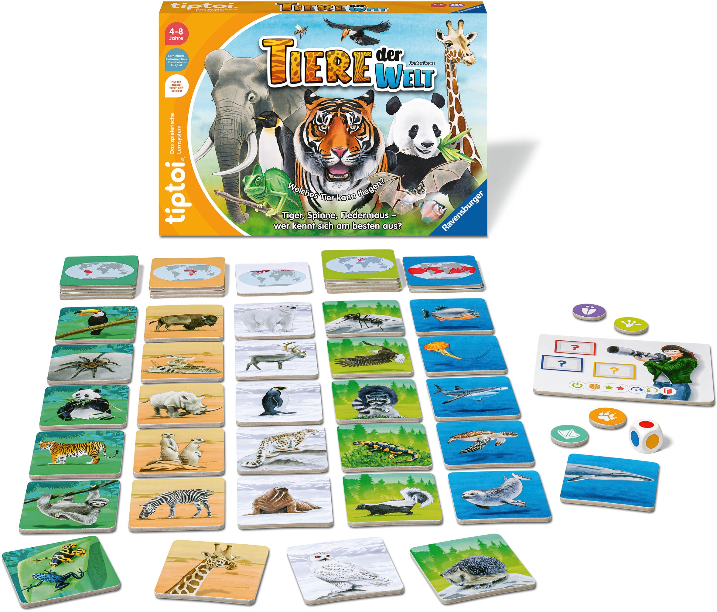 Ravensburger Spiel »tiptoi® Tiere der Welt«, Made in Europe; FSC®- schützt Wald - weltweit