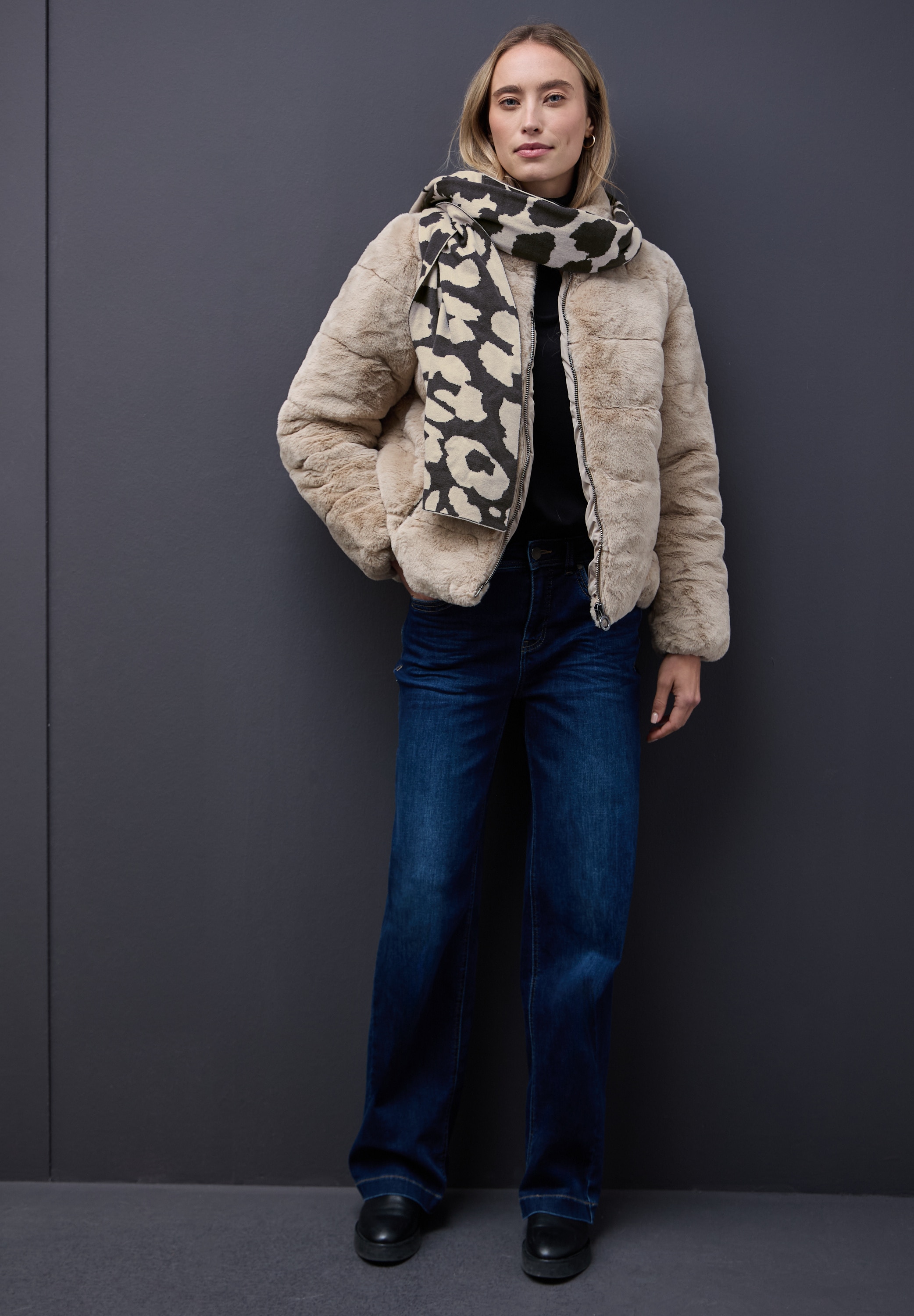 STREET ONE Schal, softer Materialmix günstig online kaufen