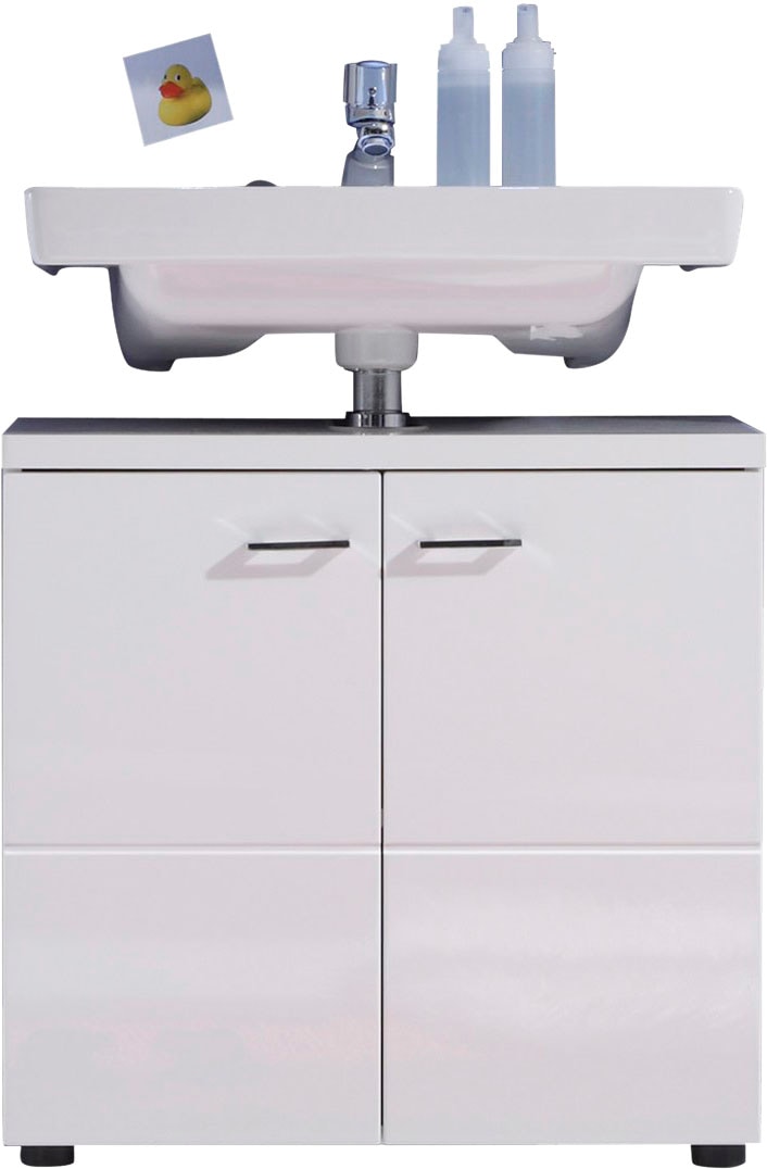 trendteam Waschbeckenunterschrank »Nightlife« Waschbeckenunterschrank mit 2 Türen - (B/T/H) 65/35/63 cm