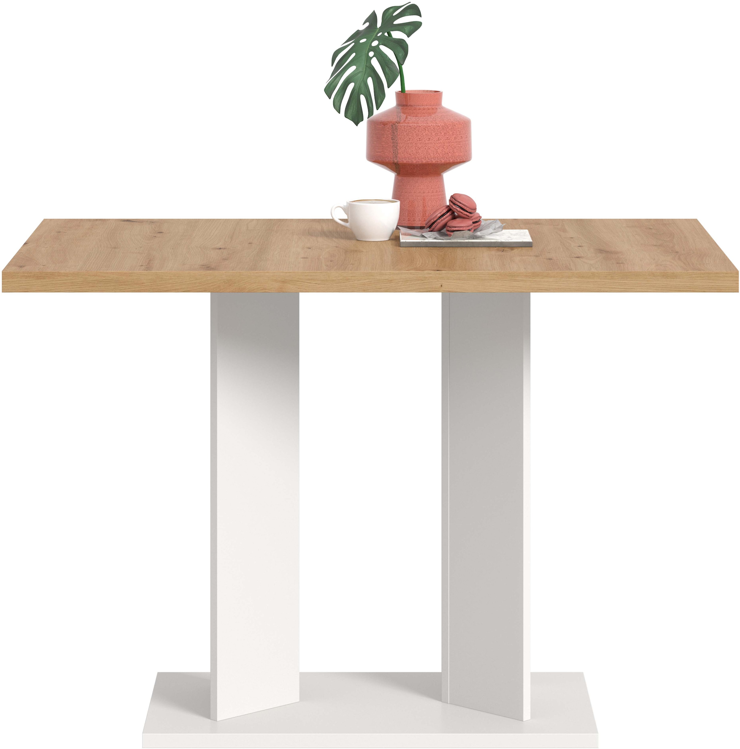 Home affaire Esstisch »GERO, 110x76x70 cm, mit Säulengestell« in verschiedenen Ausführungen erhältlich, 1 Stk. tlg. Tisch, Esstisch, Esszimmer, Esszimmertisch, Küchetisch, Bartisch