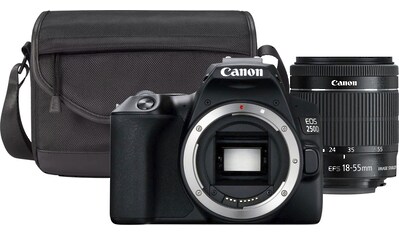 Spiegelreflexkamera »250D + EF-S 18-55mm f/3.5-5.6 III + SB130 Kit«, EF-S 18-55mm...