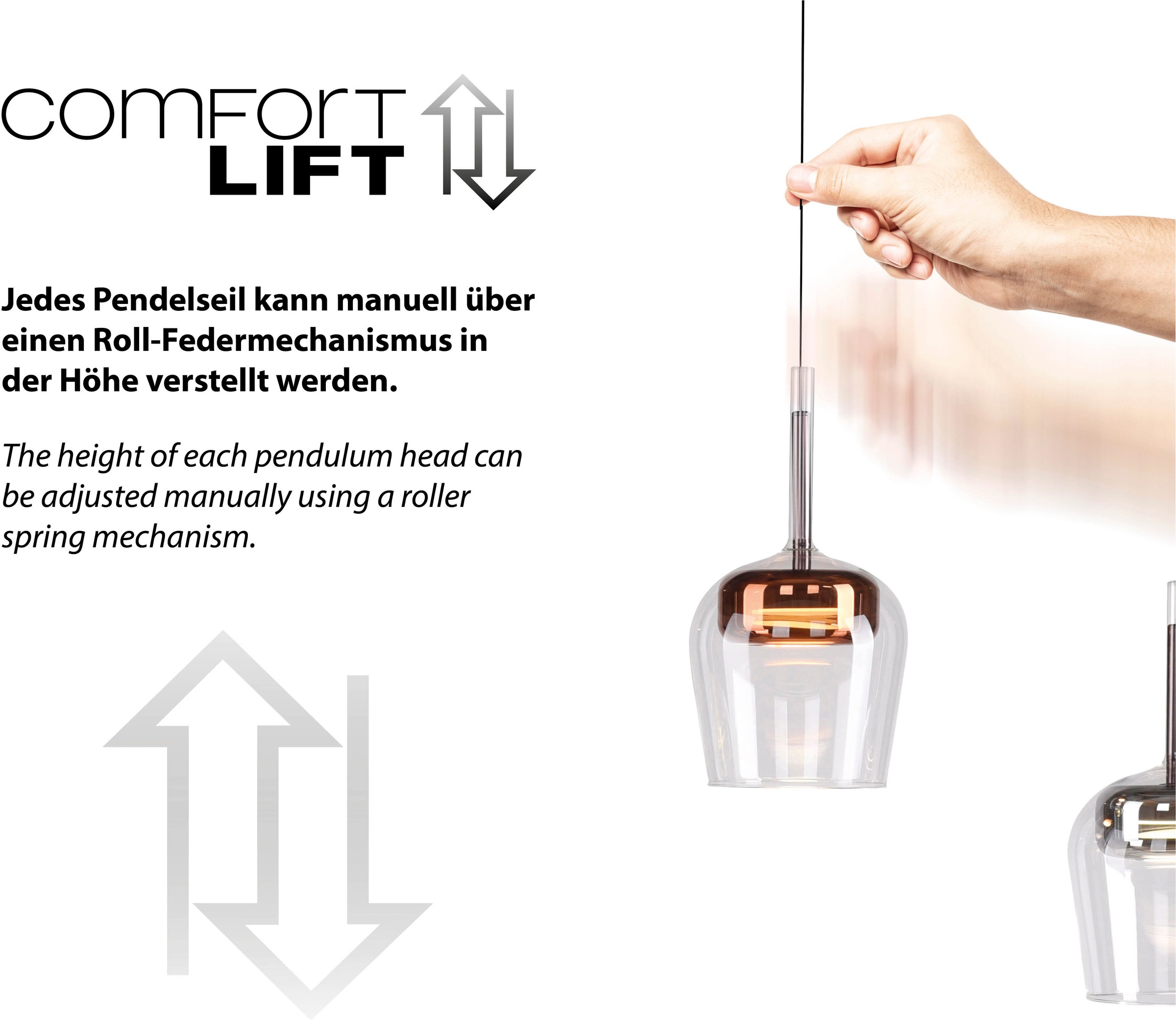 Neuhaus Q SMART HOME LIGHTS LED Pendelleuchte »Q-KON« LED-Board 1 Stk. warmweiß - kaltweiß