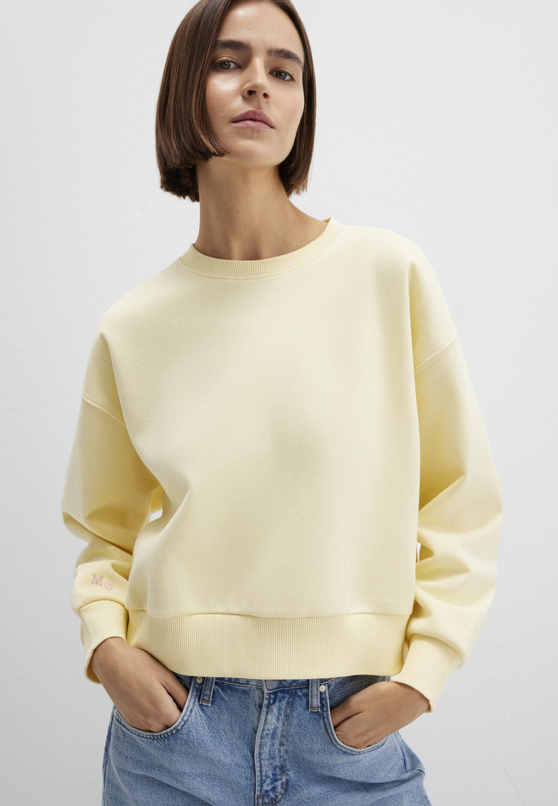 Mavi Rundhalspullover »CREW NECK SWEATSHIRT« Sweatshirt cropped