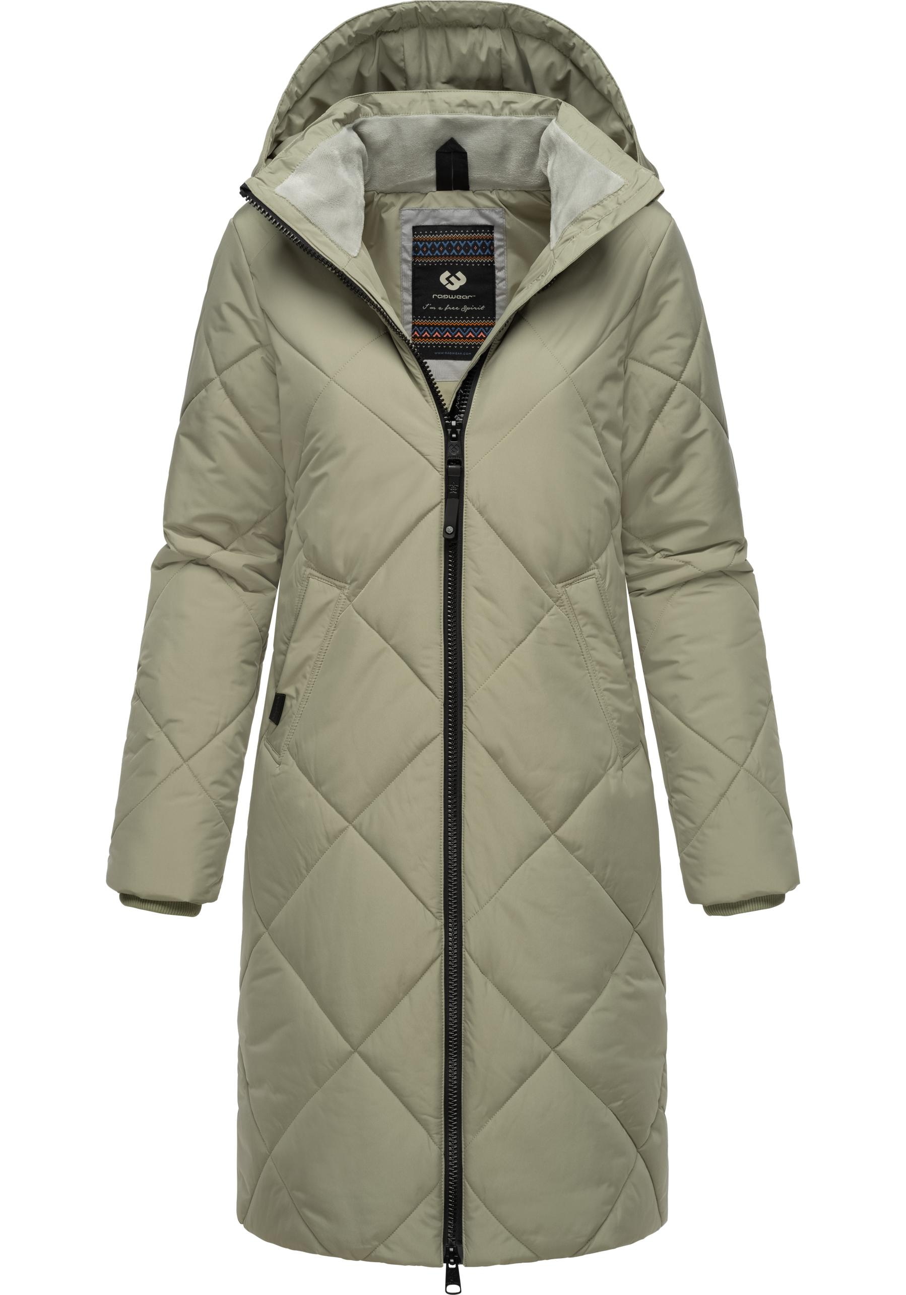 Ragwear Steppmantel »Rebela«, stylischer Winterparka mit abnehmbarer Kapuze