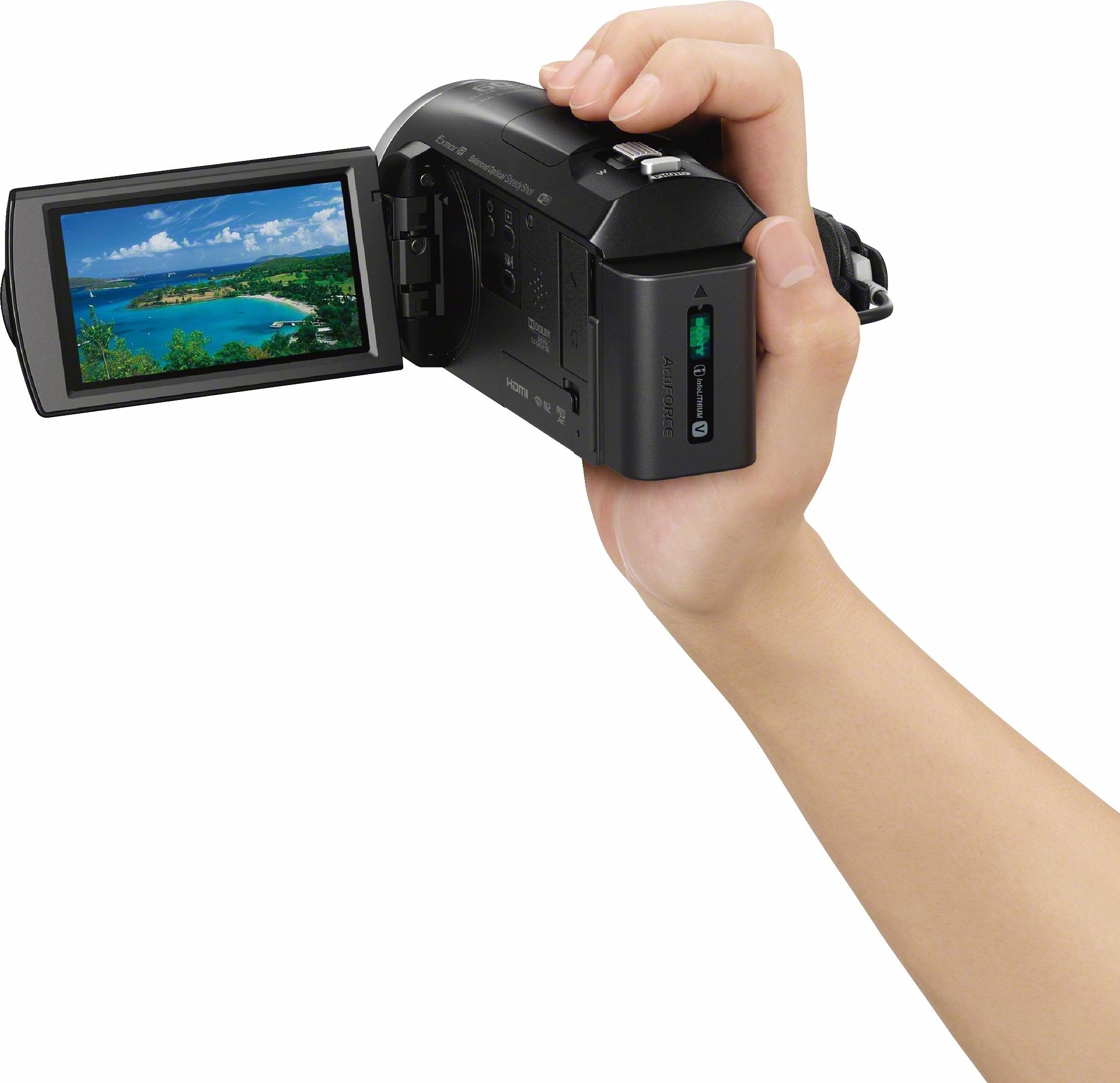 Sony Camcorder »HDR-CX625B«, Full HD, NFC-WLAN (Wi-Fi), 30 fachx opt. Zoom, 26,8mm Weitwinkel