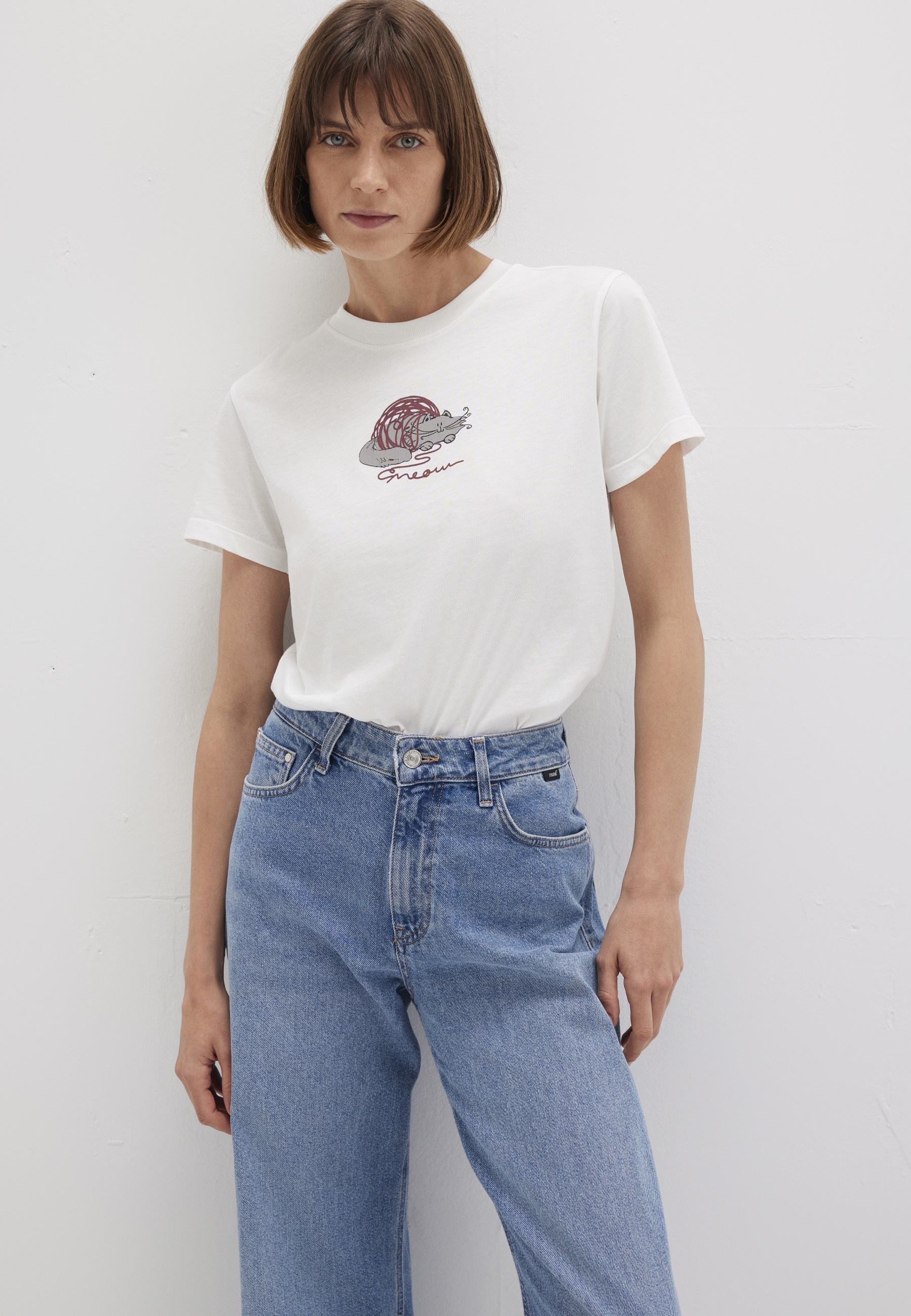 Mavi T-Shirt "CAT PRINTED T-SHIRT", Print T-Shirt günstig online kaufen