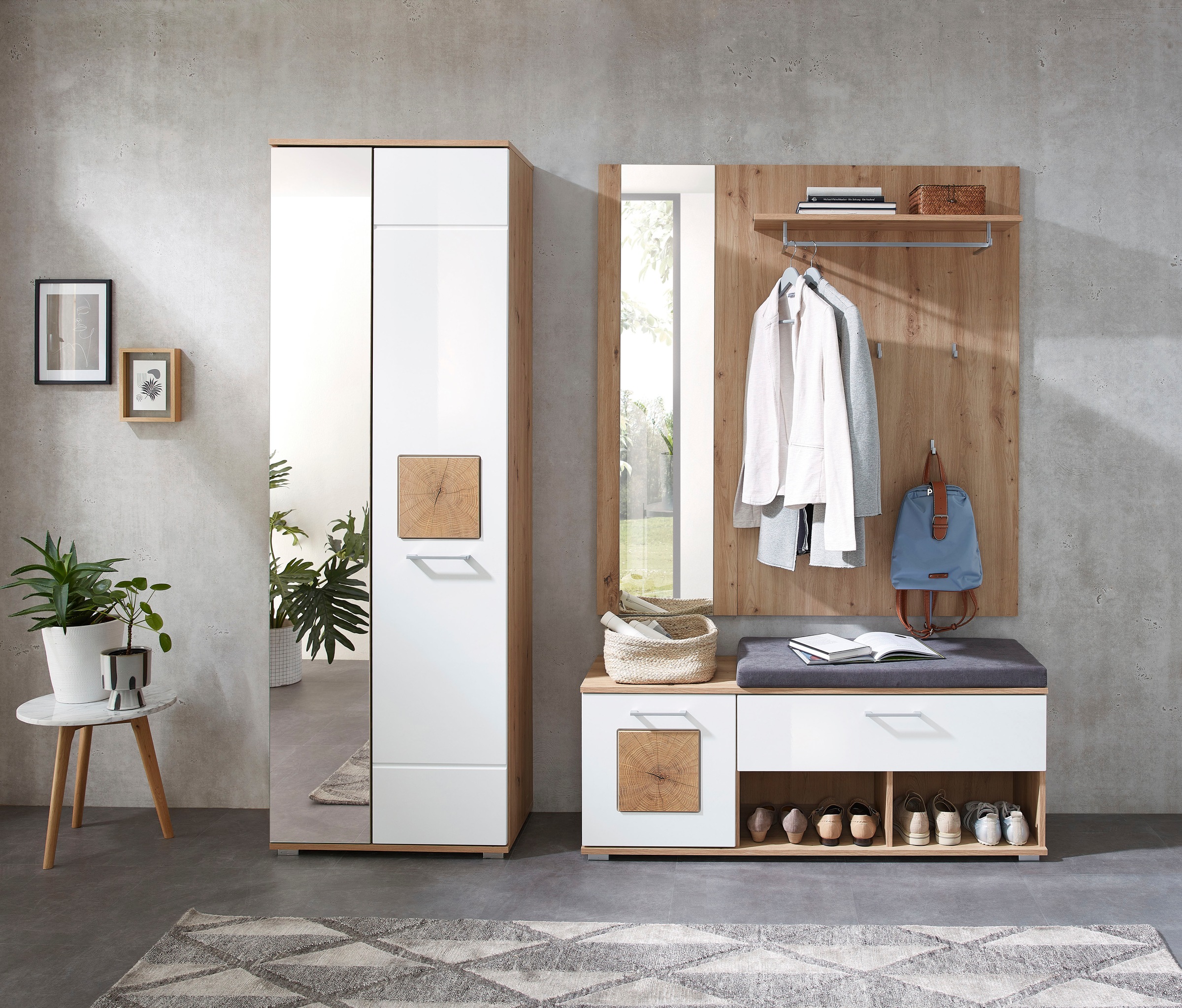 Innostyle Garderoben-Set "Fun Garderoben Set, 206x195x38cm (B/H/T)" 1 Stk. günstig online kaufen
