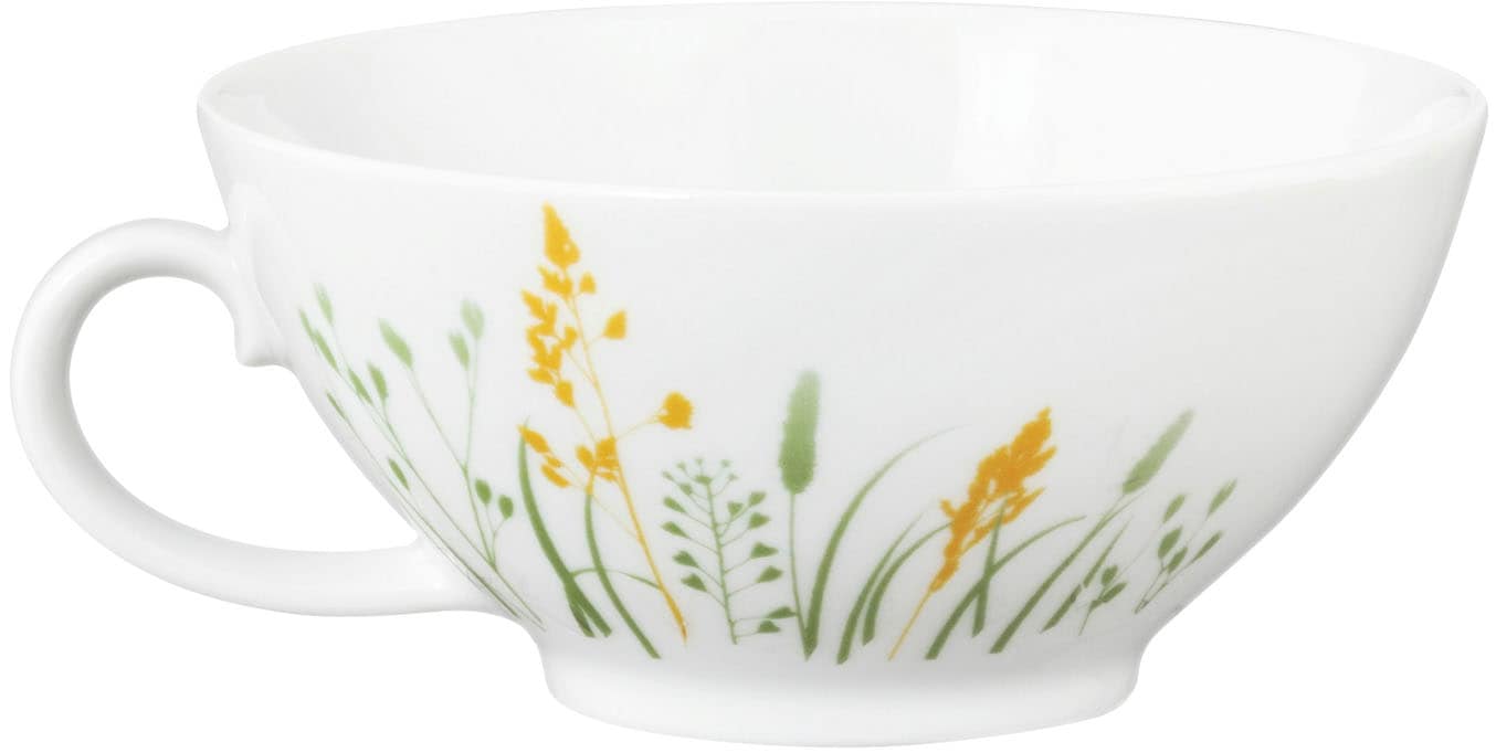 Seltmann Weiden Teeservice »Geschirr-Set, 18 Teile, Liberty Meadow Grasses, klein«, (Set, 18 tlg., 6x Teeobertasse klein 0,14 l, 6x Teeuntertasse, 6x Brotteller), Tassen, Untertassen, Teller, Made in Germany, 18 Teile, für 6 Personen