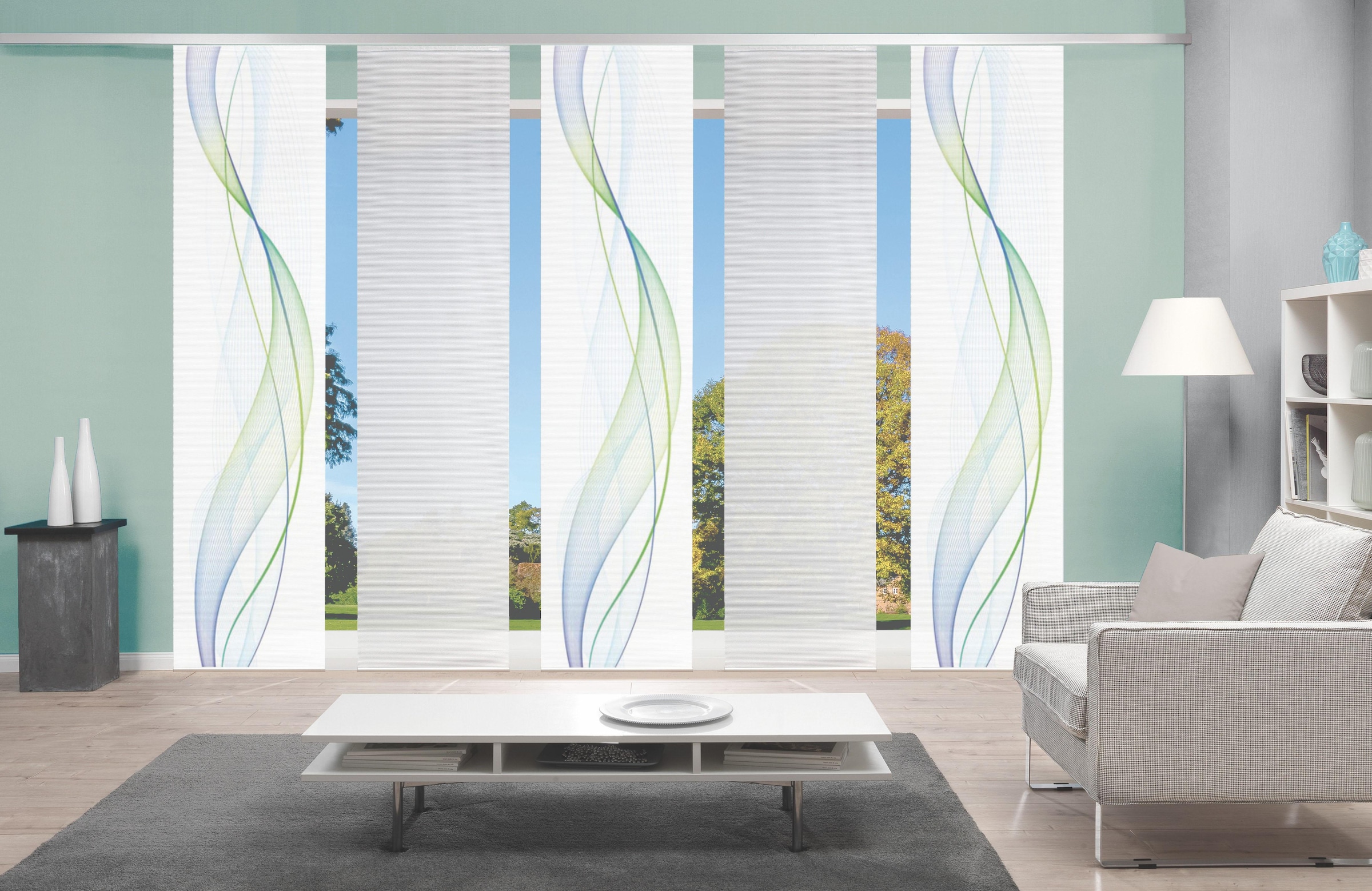 Vision S Schiebegardine "5ER SET HEIGHTS" Paneelwagen 5 Stk. tlg. HxB: 260x günstig online kaufen