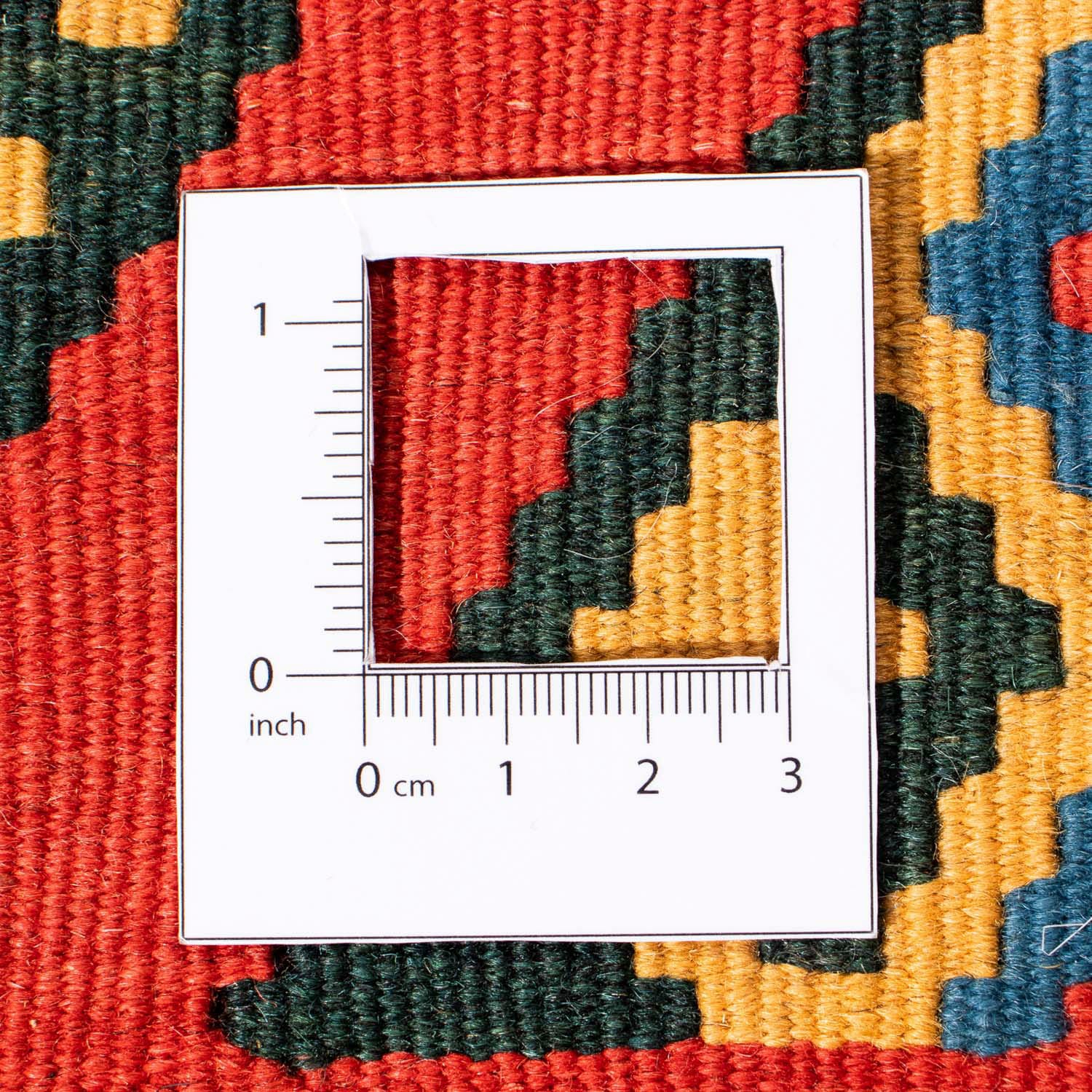 morgenland Wollteppich »Kelim - Oriental quadratisch - 105 x 104 cm - dunkelrot«, quadratisch, Wohnzimmer, Einzelstück