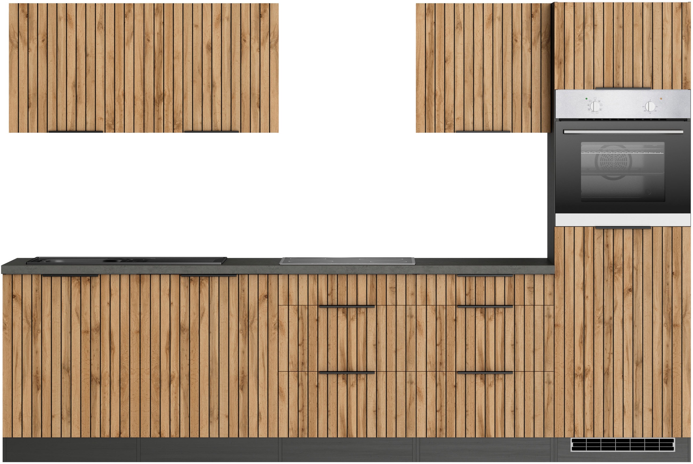 KOCHSTATION Küchenzeile "KS-Lagos, Breite 300 cm, wahlweise mit E-Geräten" günstig online kaufen