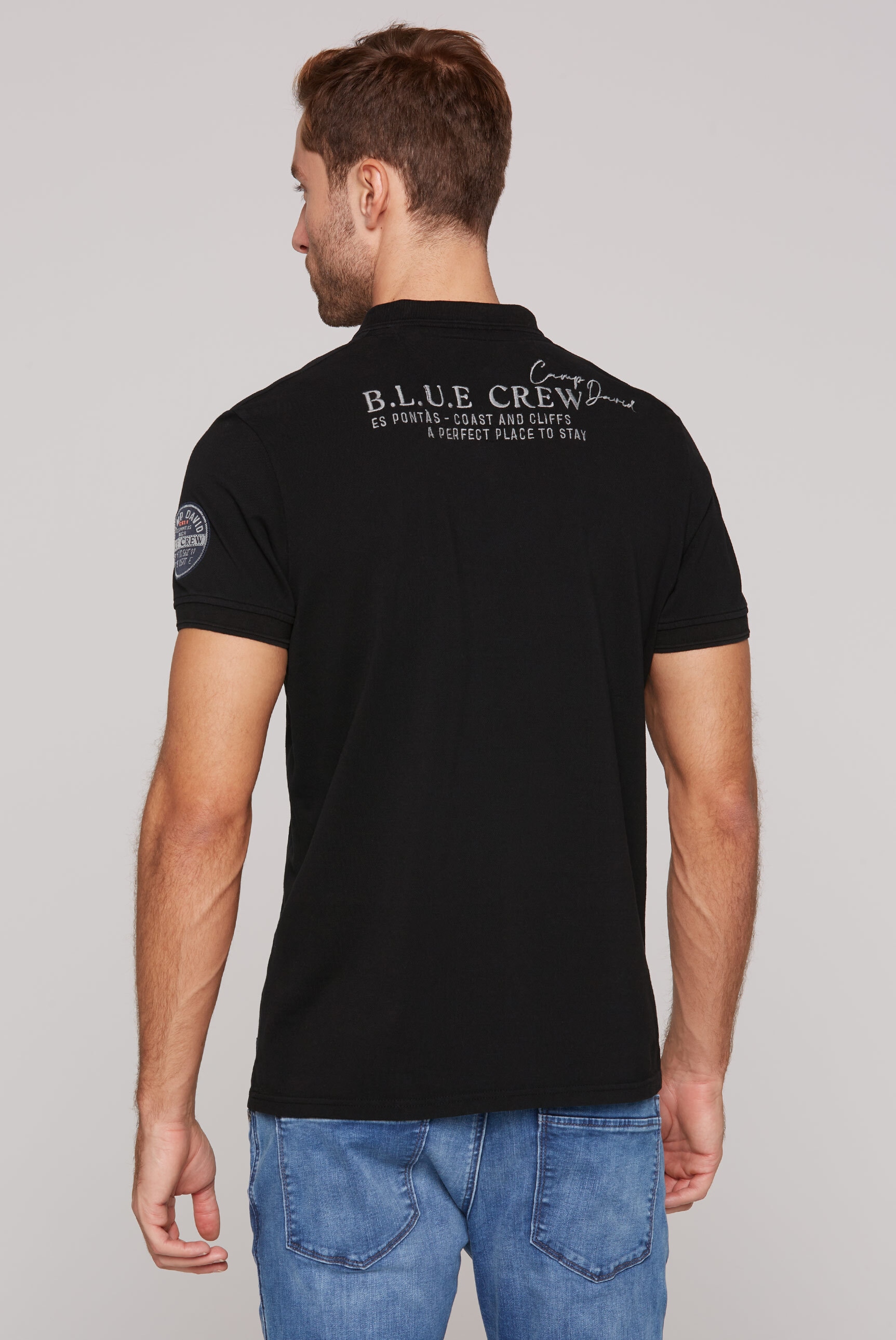 CAMP DAVID Poloshirt, mit Brusttasche