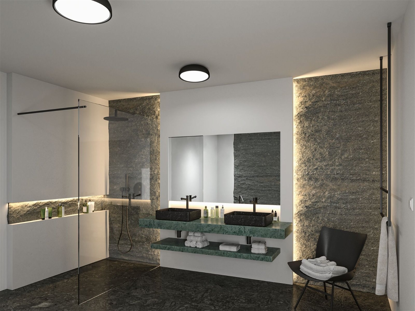 Paulmann LED Deckenleuchte »Selection Bathroom Oka IP44 24W 230V Kunststoff«, 1 flammig-flammig, WhiteSwitch