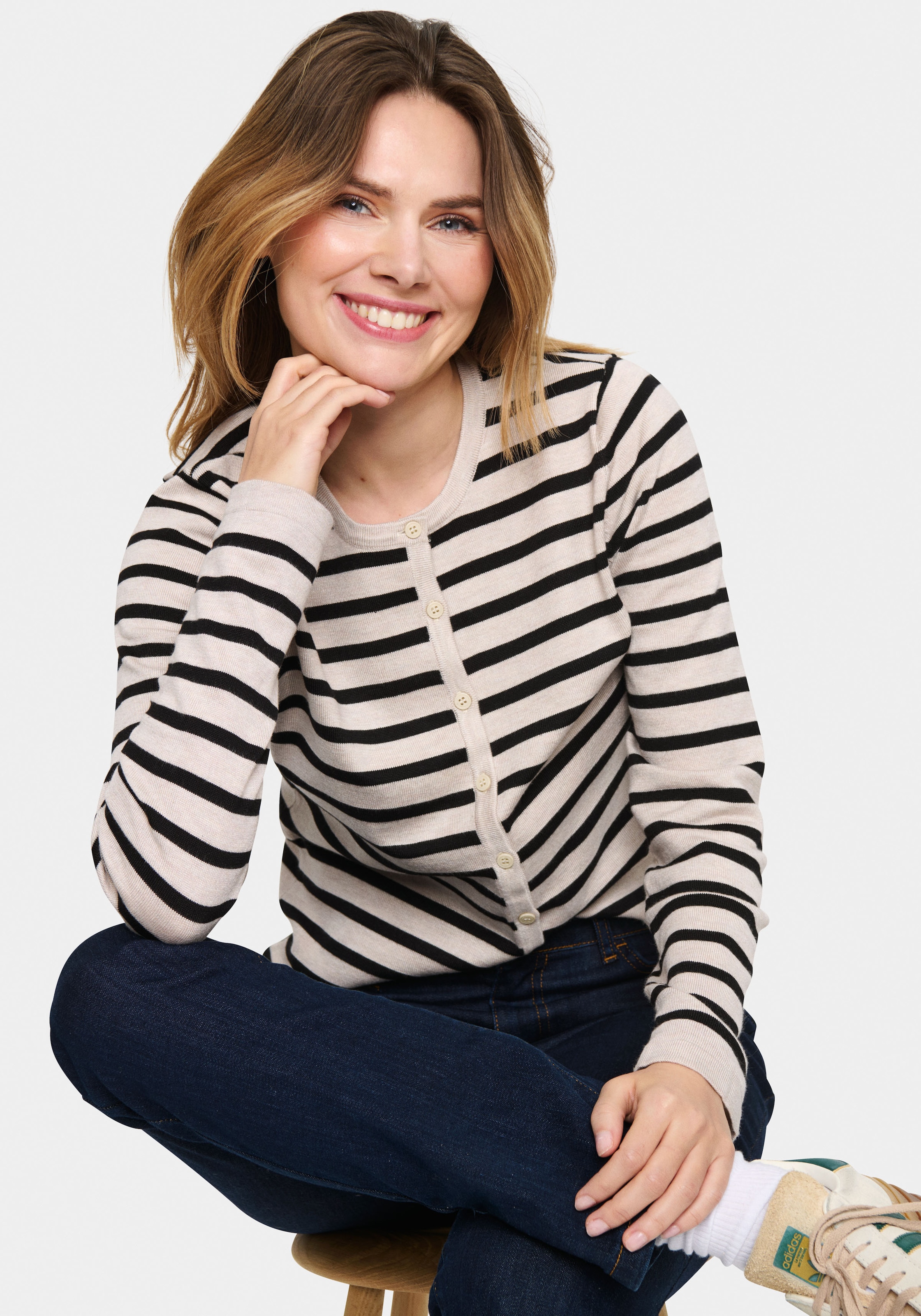 Saint Tropez "MilaSZ Striped Cardigan" günstig online kaufen