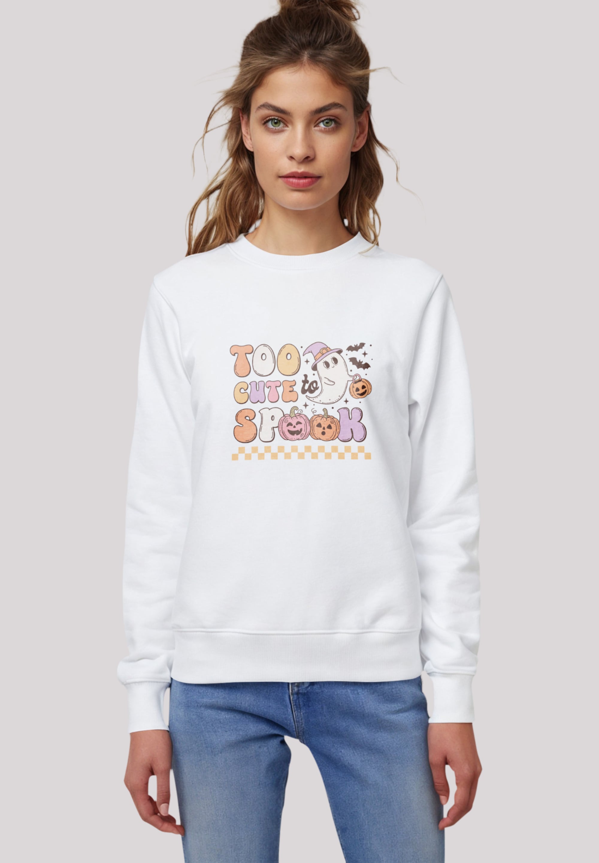 F4NT4STIC Sweatshirt "Retro Halloween Too Cute To Spook", Premium Qualität günstig online kaufen