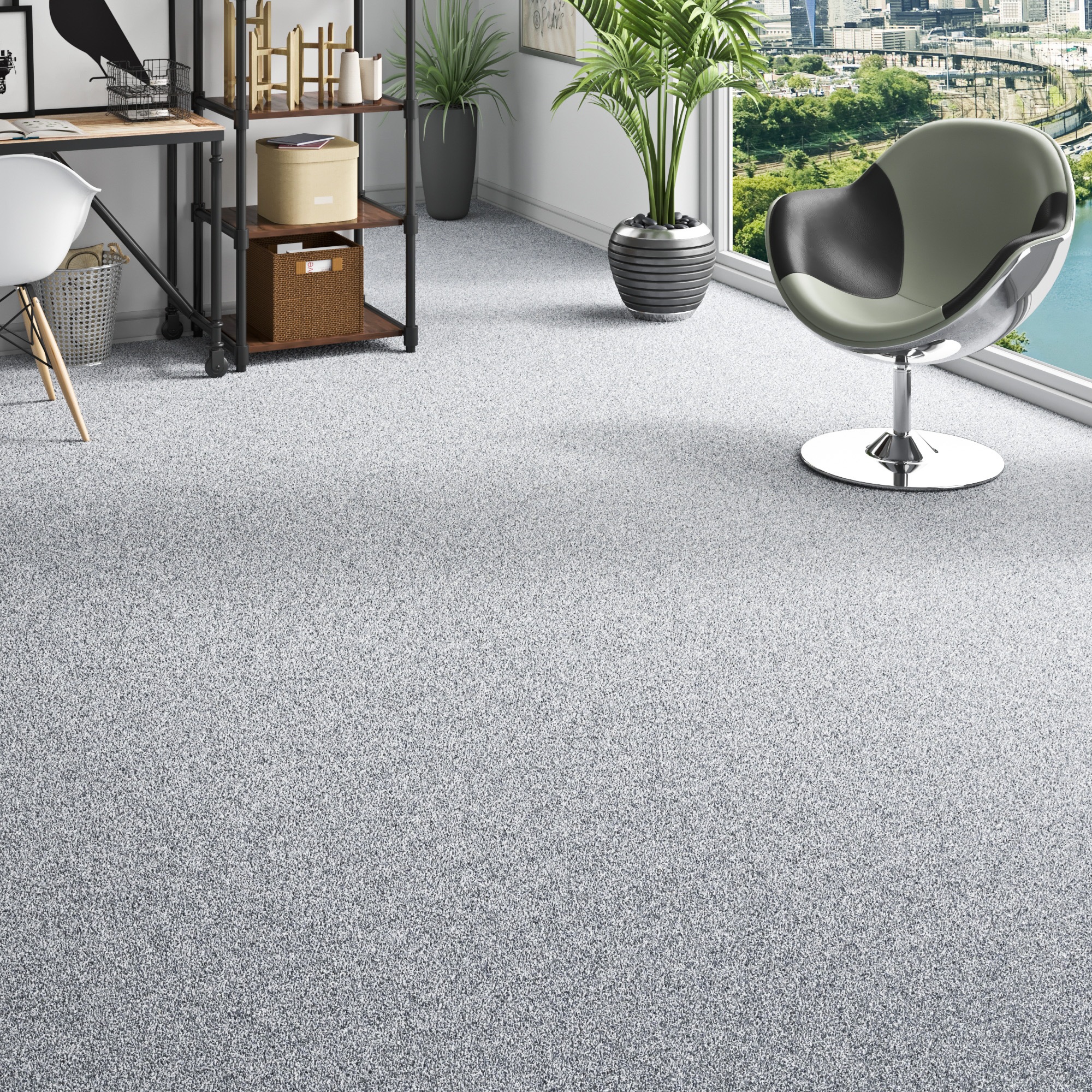 my home Teppichboden »Fortis, Schlinge, Made in Netherlands«, rechteckig, 5 mm Höhe, meliert, Breite 400 cm, Wohnzimmer, strapazierfähig