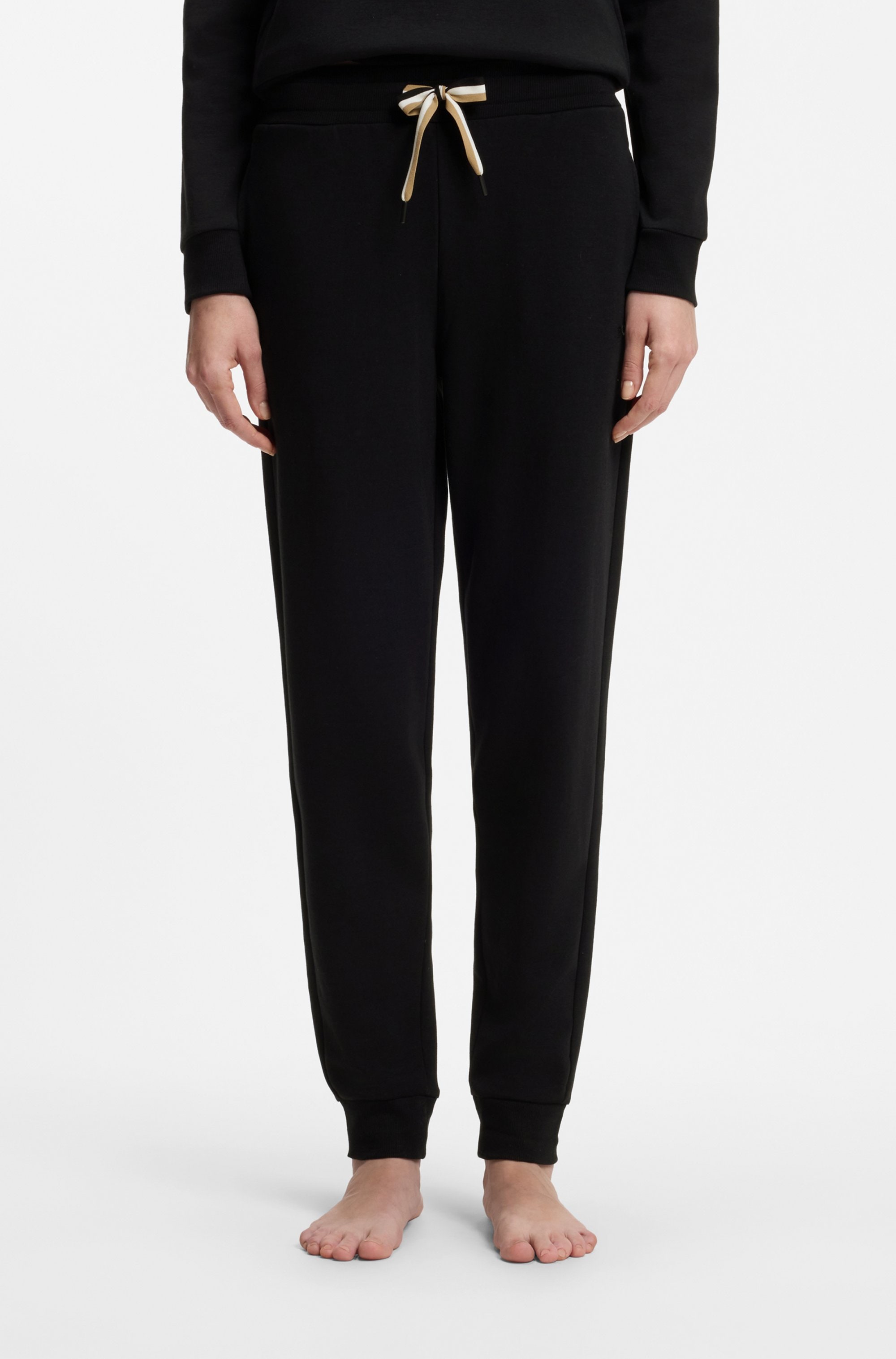 BOSS Relaxhose »CP Stripe_Pants Cuff«  mit kontrastfarbener Kordel