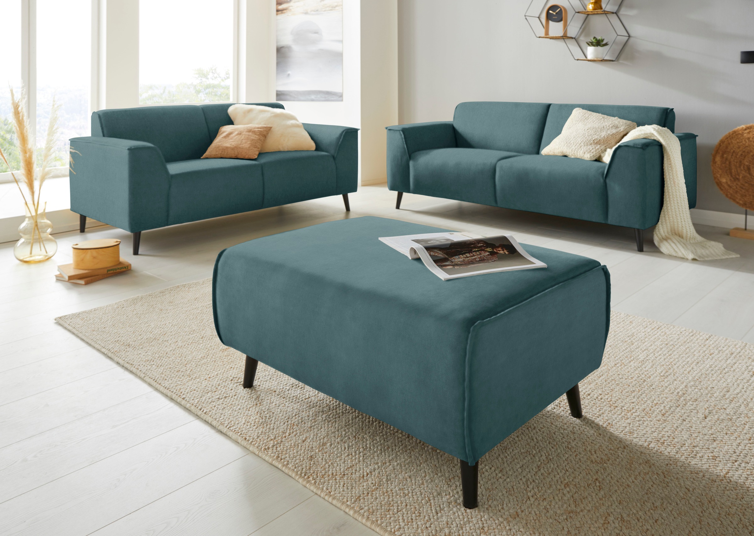 DOMO collection Hocker »Amora«, mit Federkern