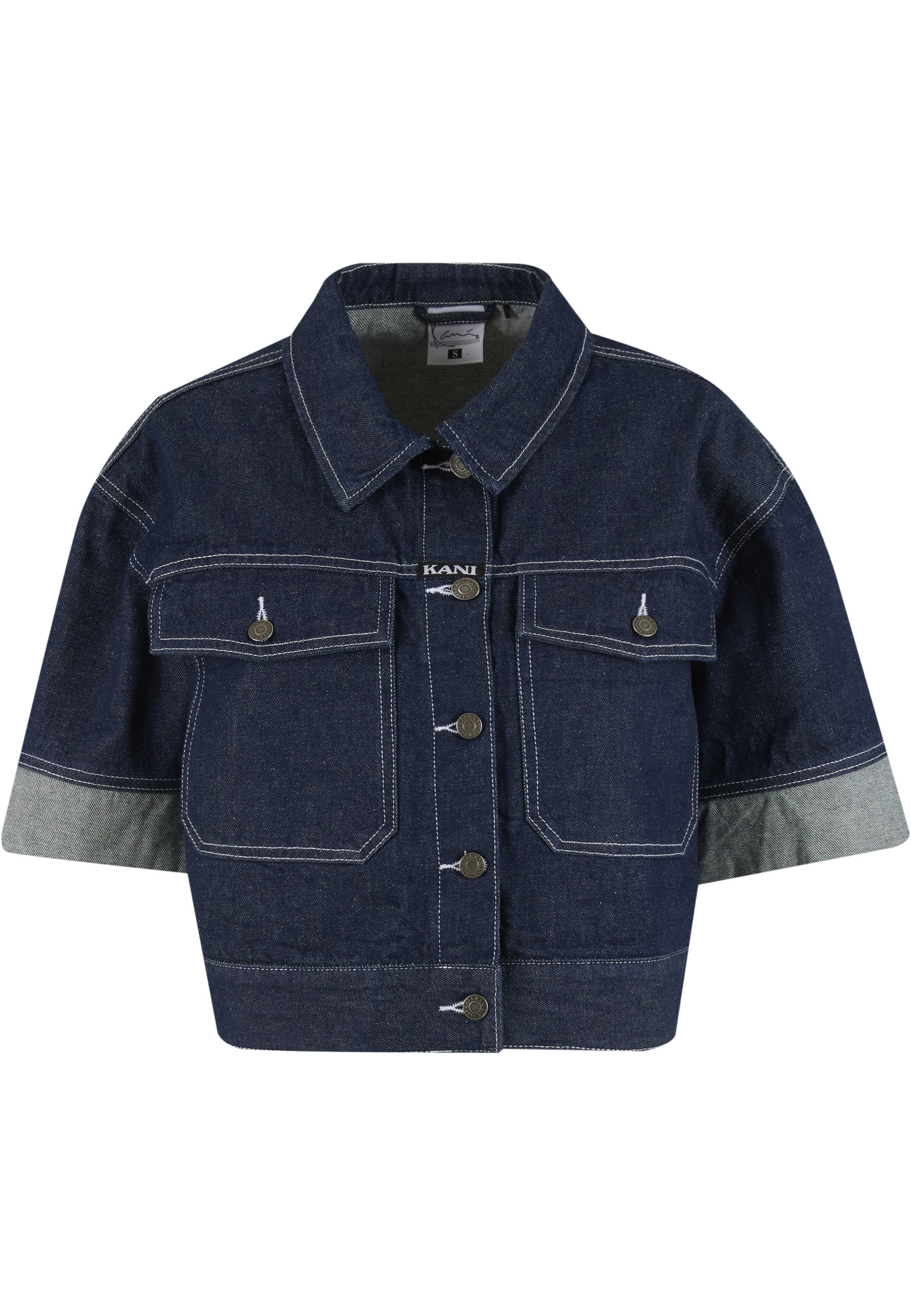 Karl Kani Jeansjacke "Karl Kani Retro Denim Shirt" 1 Stk. tlg. ohne Kapuze